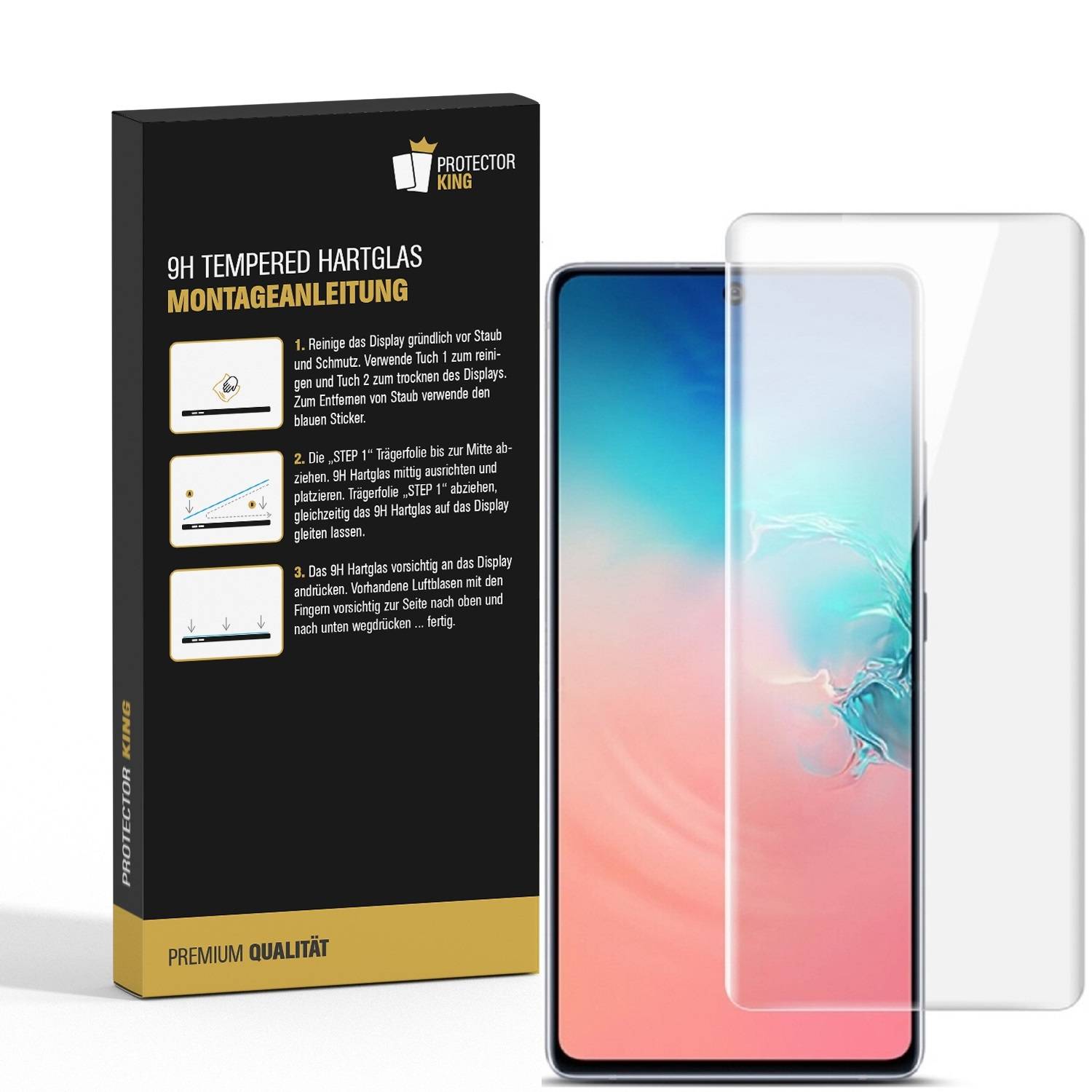 4x 9H Hartglas für Samsung Galaxy Note 10 Lite Schutzfolie Schutzglas Klar Displayglas Tempered Glasfolie Panzerglas Sicherheitsglas Echtglas