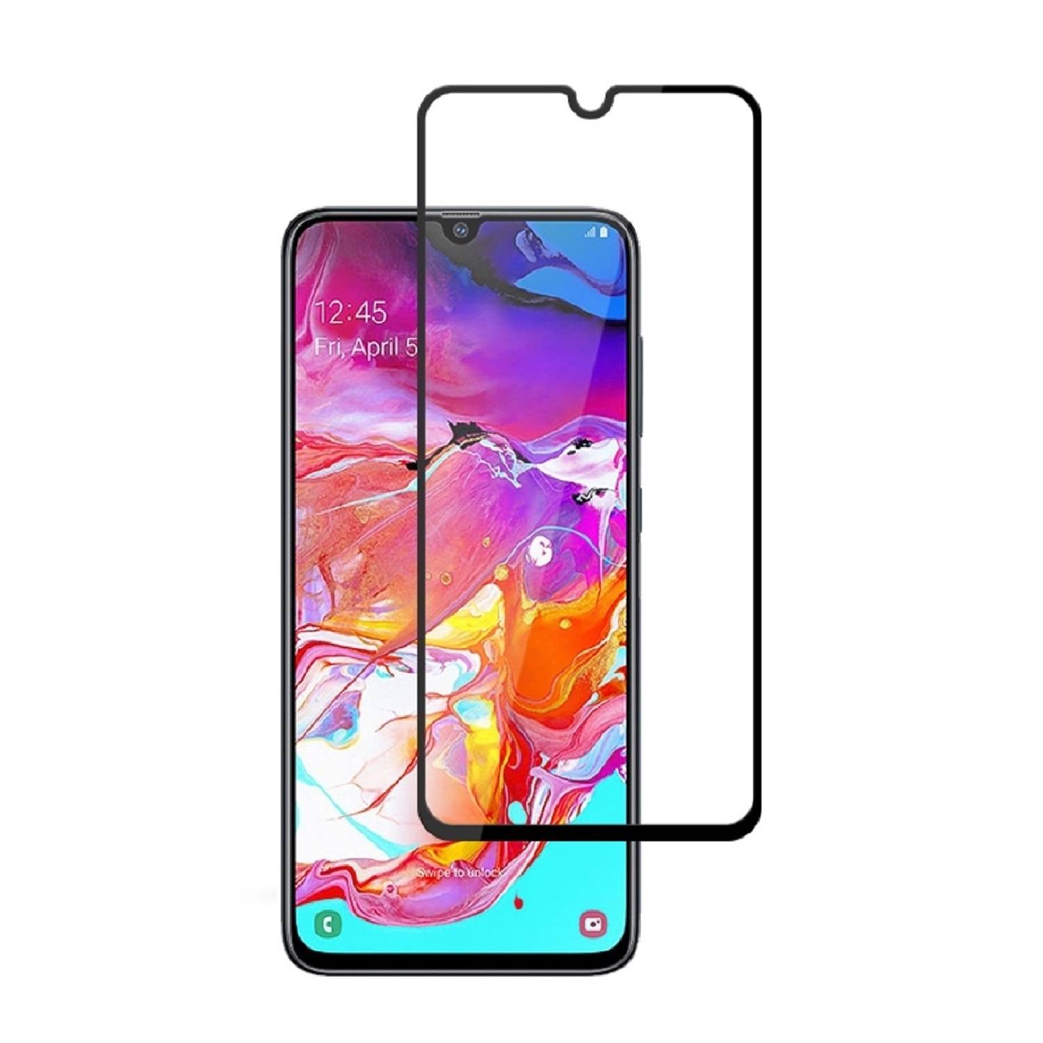 3x 9H Hartglas für Samsung Galaxy A40 FULL COVER Panzerfolie Displayschutz HD Panzerglas Schutzglas Schutzfolie Echtes Tempered Displayglas