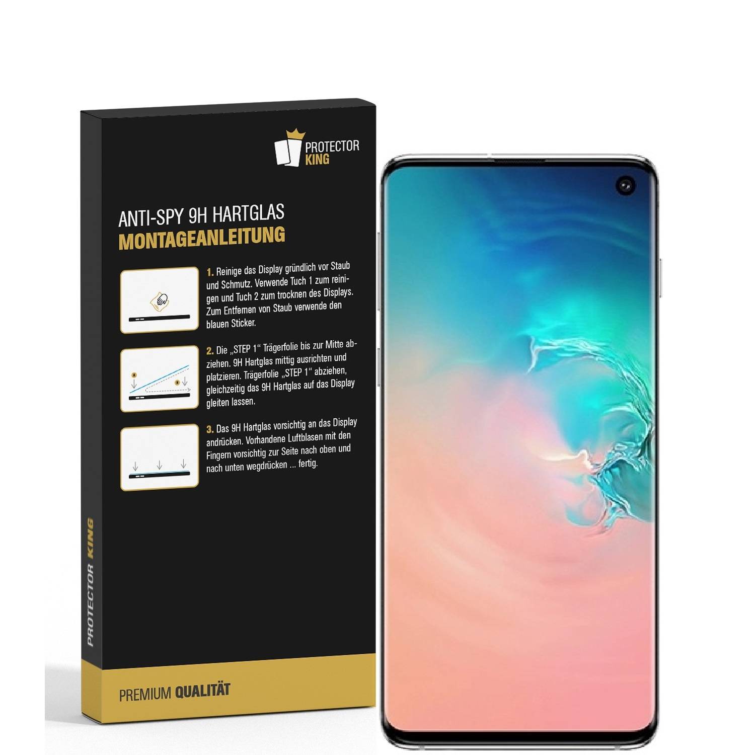 Kopie von 3x Blickschutz 9H Panzerhartglas für Samsung Galaxy S10 FULL CURVED ANTI-SPY Privacy Displayschutz Panzerfolie Schutzfolie Schutzglas