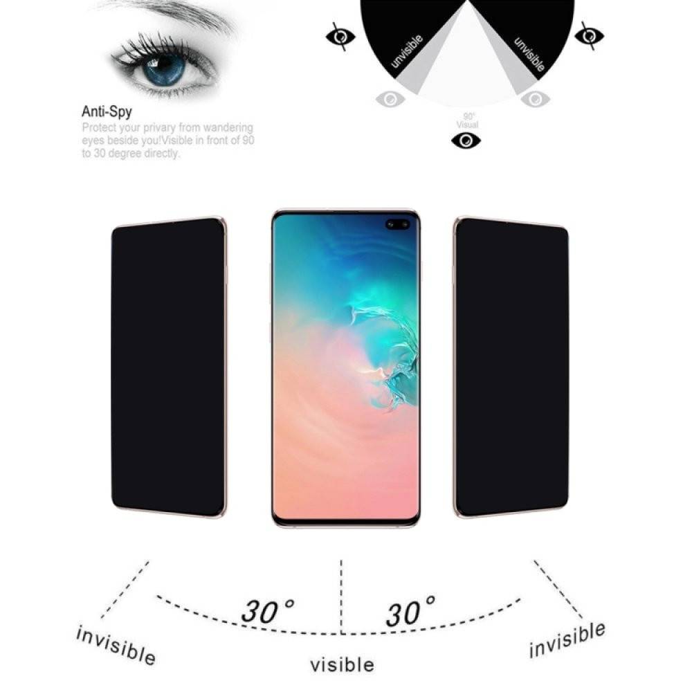 4x Blickschutz 9H Panzerhartglas für Samsung Galaxy S10 FULL CURVED ANTI-SPY Privacy Displayschutz Panzerfolie Schutzfolie Schutzglas echtes