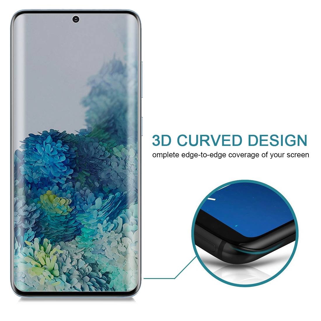 3x Blickschutz 9H Panzerhartglas für Samsung Galaxy S20 Plus FULL CURVED ANTI-SPY Privacy Displayschutz Panzerfolie Schutzfolie Schutzglas echtes