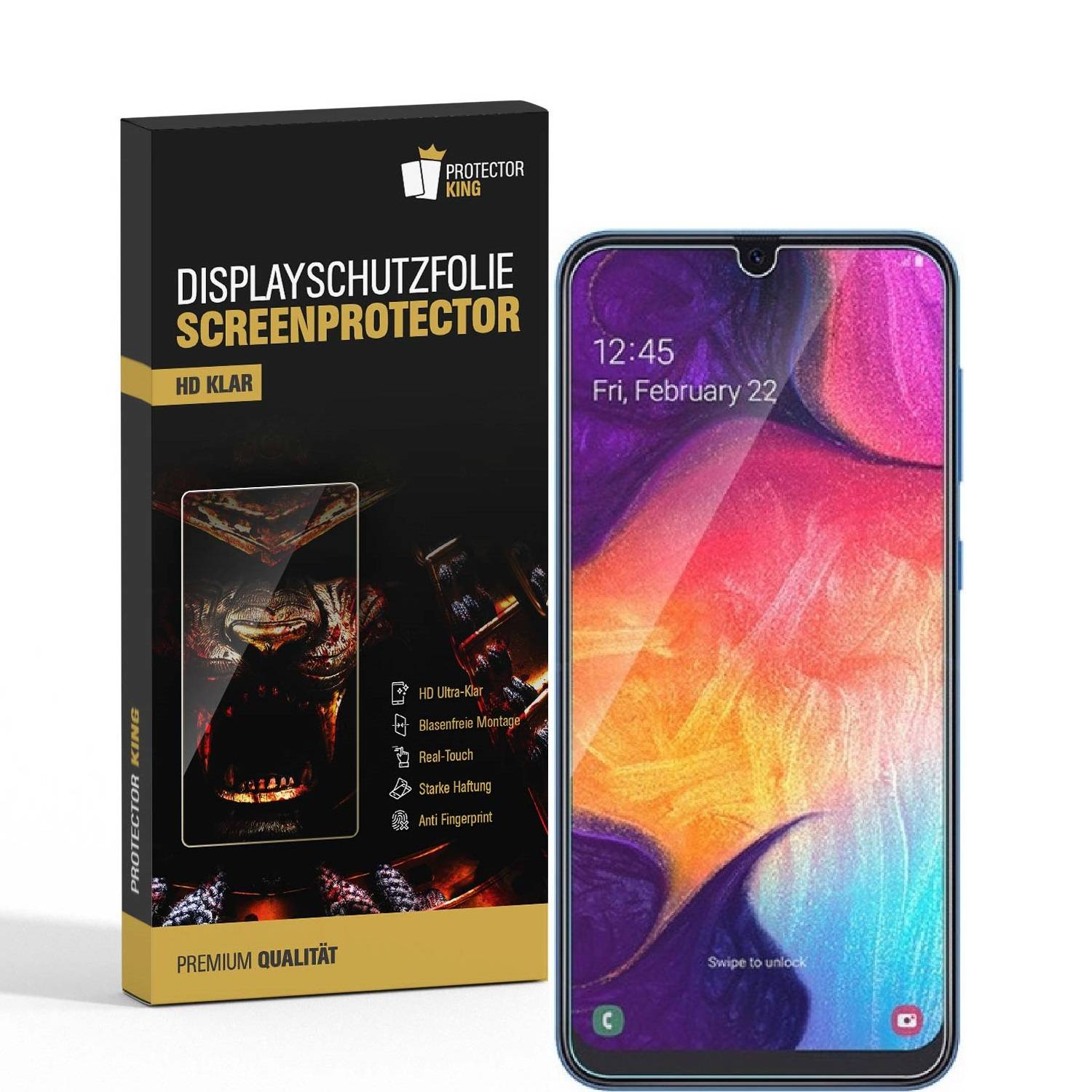3x Displayschutzfolie für Samsung Galaxy A10 Displayfolie Schutzfolie HD KLAR