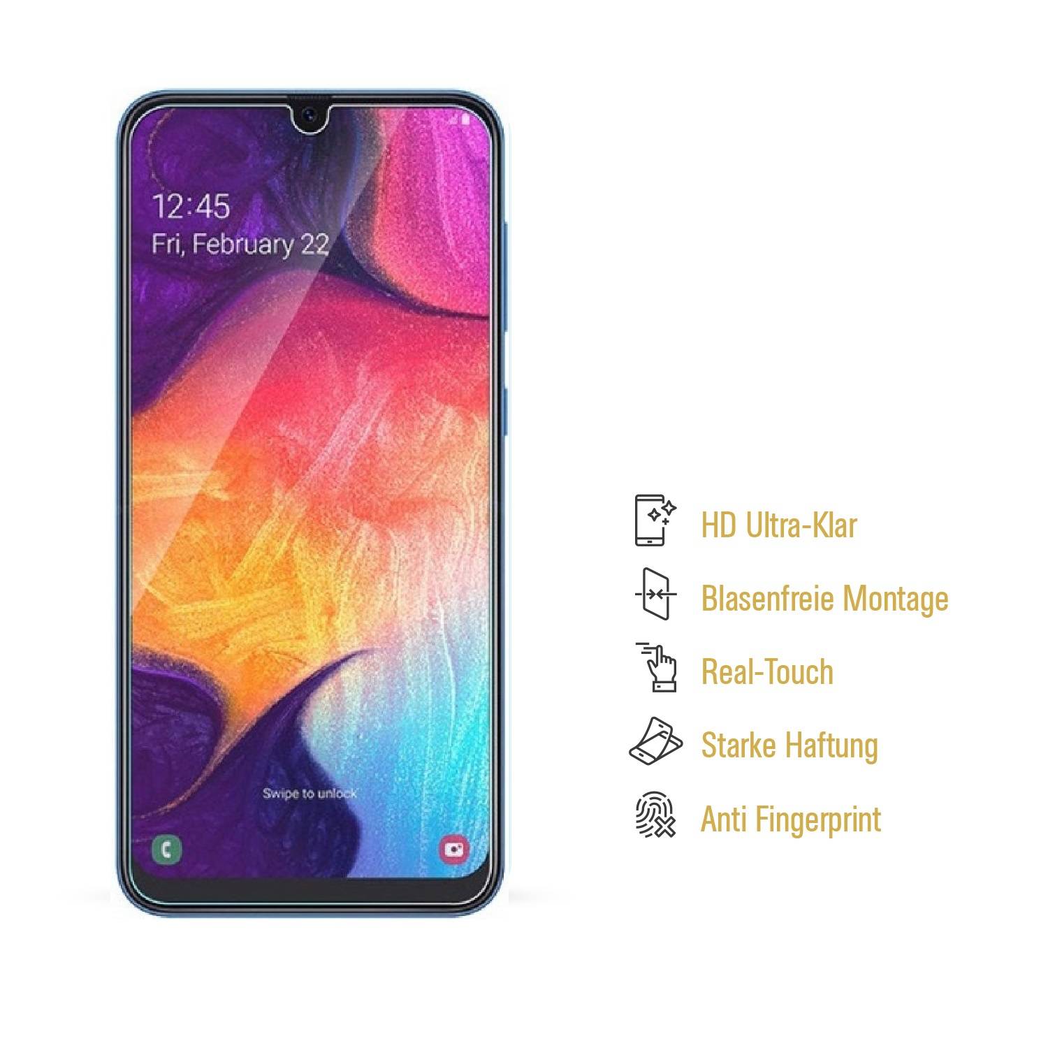 2x Displayschutzfolie für Samsung Galaxy A20 Displayfolie HD KLAR