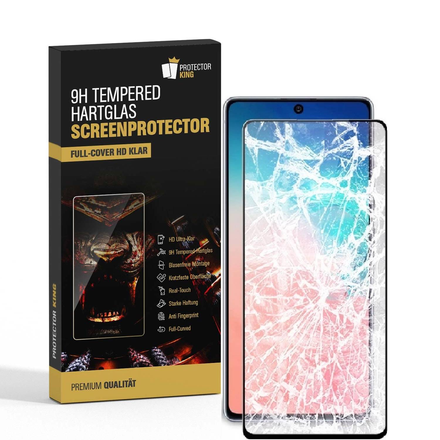 2x 9H Panzerglas für Samsung Galaxy S10 Lite FULL COVER Displayschutz Schutzglas Panzerfolie Schutzfolie Hartglas Displayglas Tempered Glasfolie