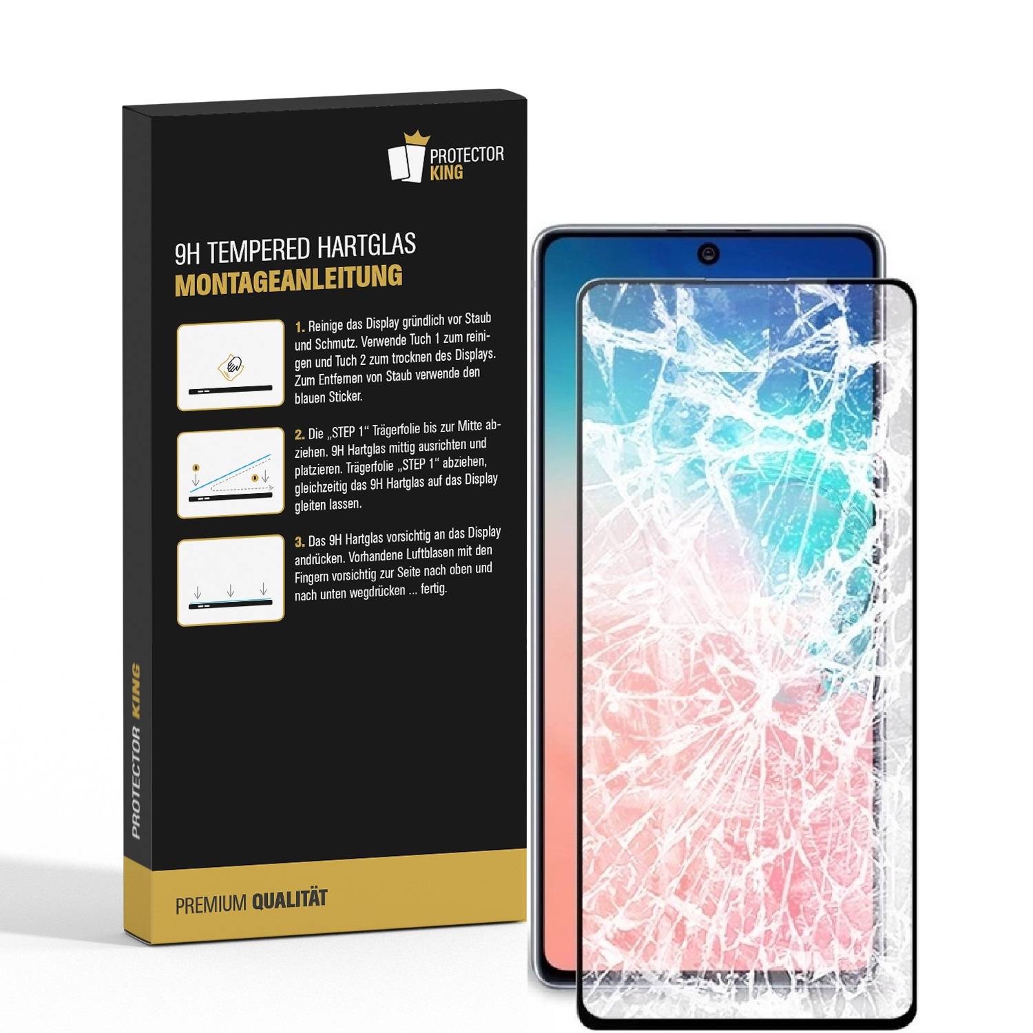 3x 9H Panzerglas für Samsung Galaxy S10 Lite FULL COVER Displayschutz Schutzglas Panzerfolie Schutzfolie Hartglas Displayglas Tempered Glasfolie