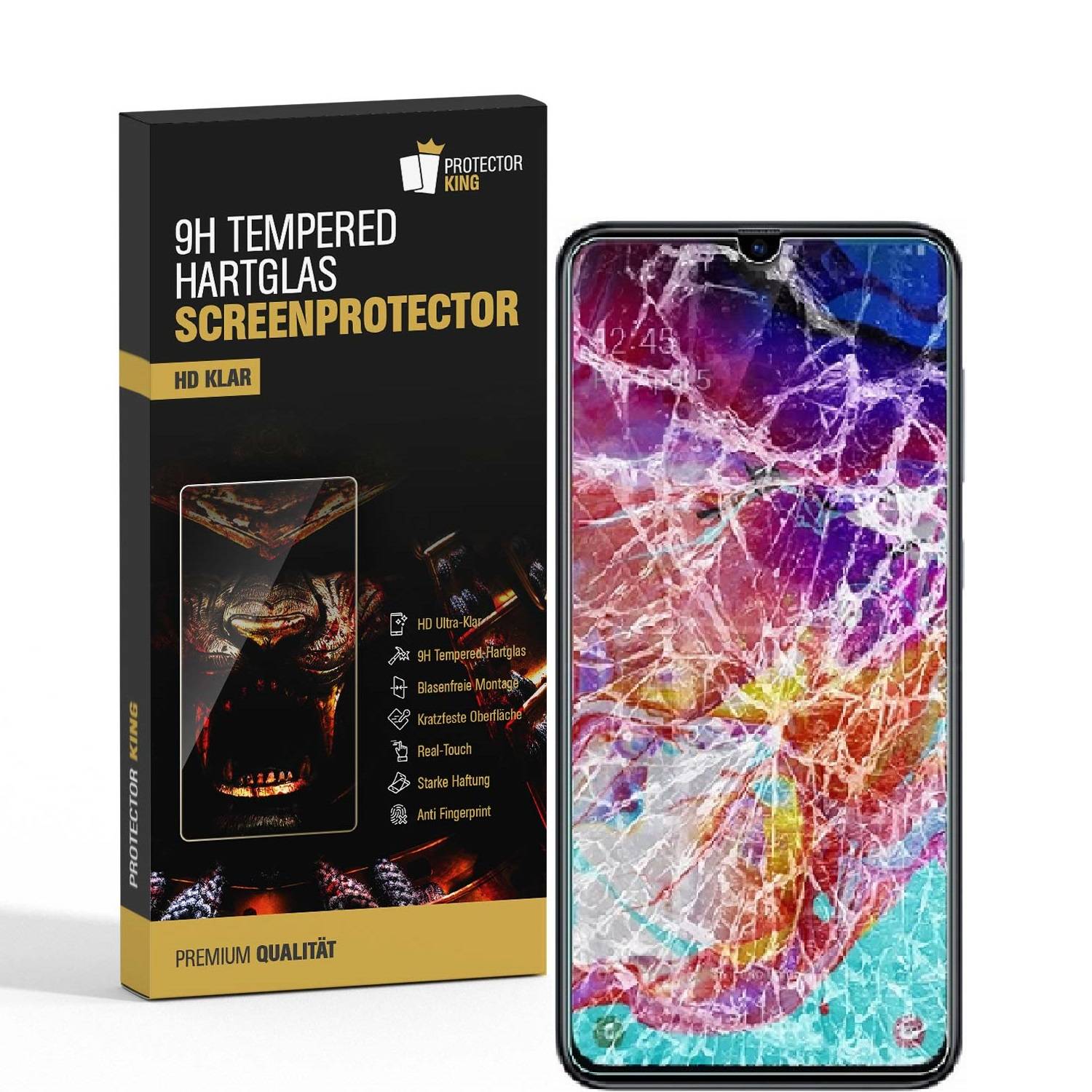 6x 9H Hartglas für Samsung Galaxy M30 Panzerfolie Displayschutz Glaspanzer KLAR Panzerglas Schutzglas