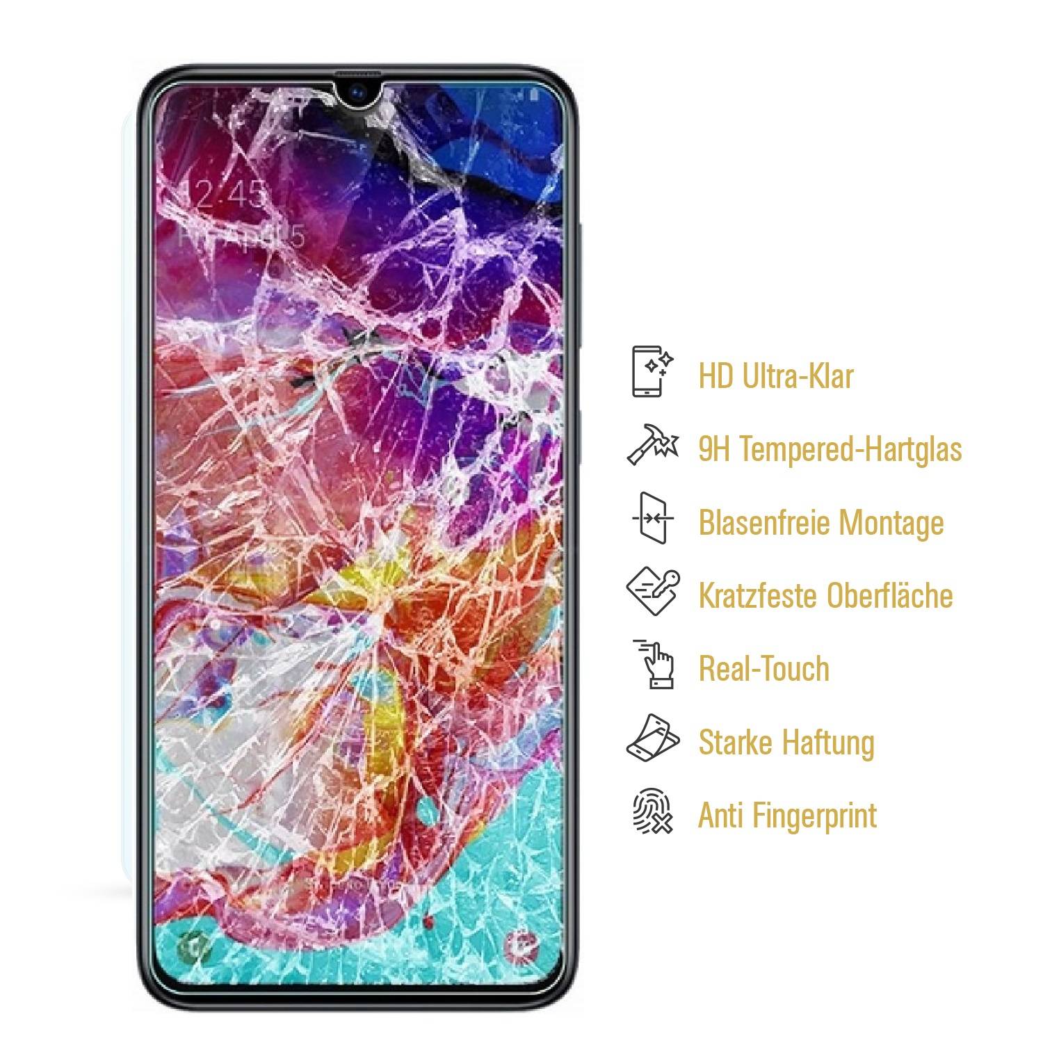 1x 9H Hartglas für Samsung Galaxy M30 Panzerfolie Displayschutz Glaspanzer KLAR Panzerglas Schutzglas