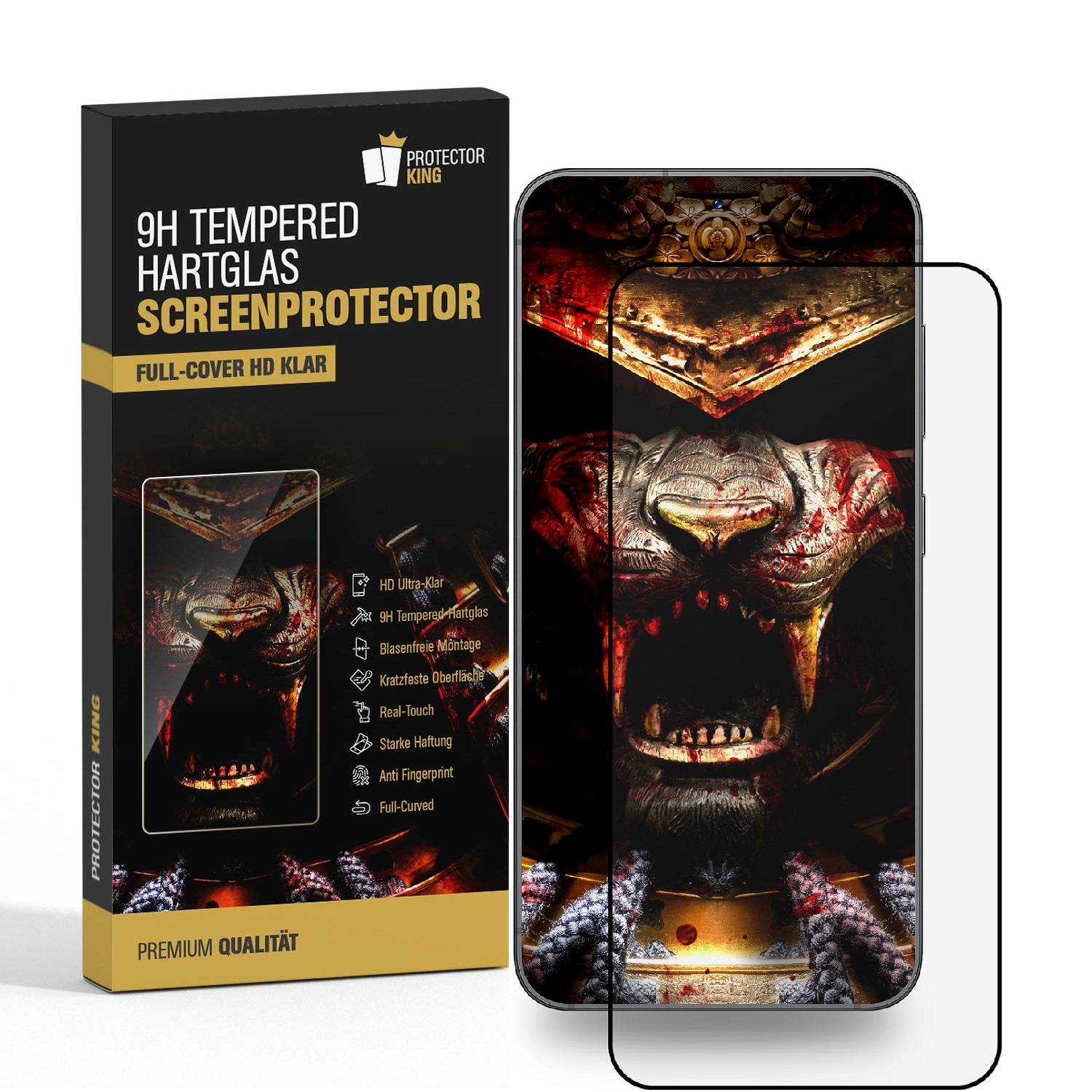1x 9H Panzerglas für Samsung Galaxy S21 FE Full-Screen Protector HD klar Displayschutz Schutzglas Tempered Hartglas