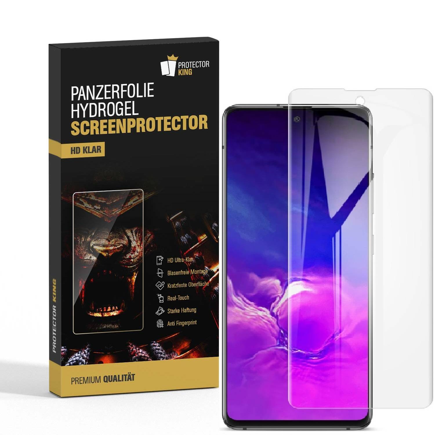 6x Hydrogel-Glass für Samsung Galaxy A51 Selbstheilend für Micro Kratzer 3D KLAR Panzerfolie Displayschutz Schutzfolie Screen-Protector