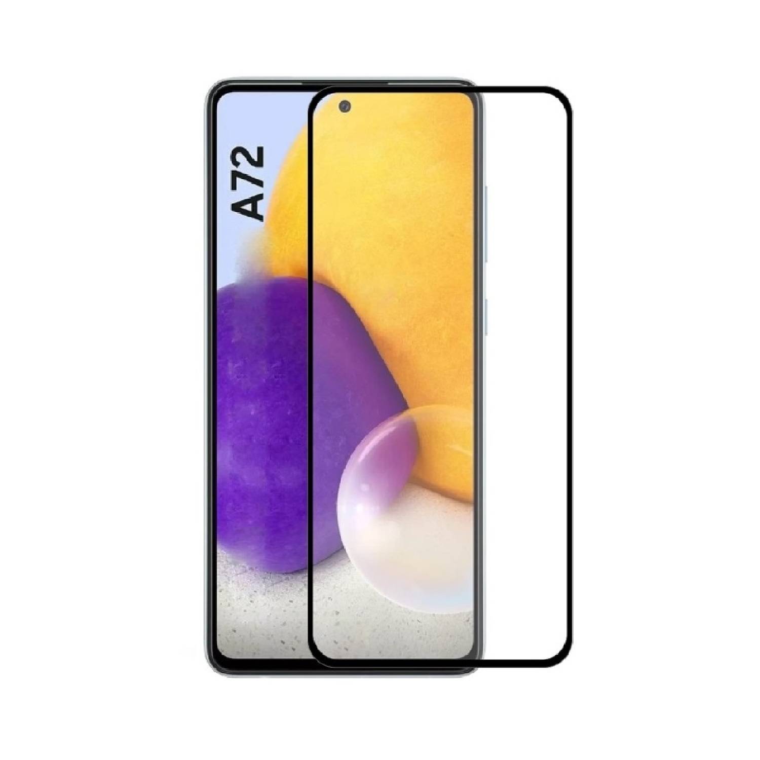 3x 9H Hartglas für Samsung Galaxy A72 FULL COVER Schutzfolie Schutzglas Klar Displayglas Tempered Glasfolie Panzerglas Sicherheitsglas Echtglas
