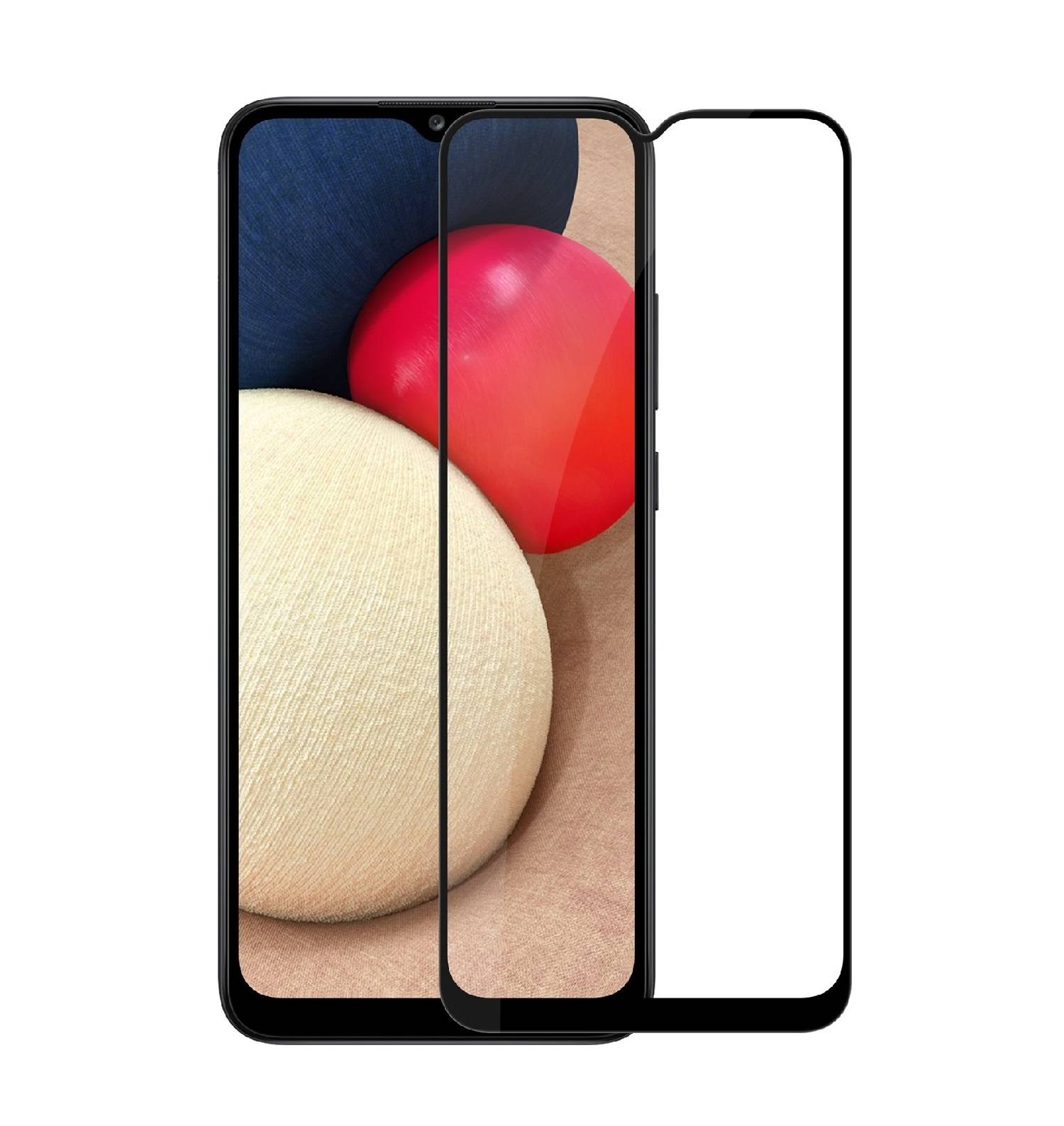 1x 9H Panzerglas für Samsung Galaxy A02s FULL COVER Displayschutz Schutzglas Hartglas Schutzfolie Panzerfolie KLAR Tempered echtes Displayglas