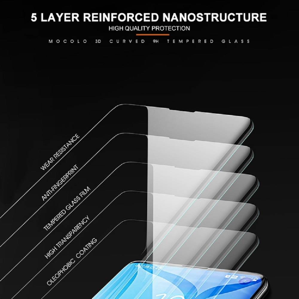1x Mocolo 9H Panzerglas für Samsung Galaxy S10 FULL CURVED UV Liquid Schutzglas Panzerfolie Displayschutz Schutzfolie Displayglas Panzerglas