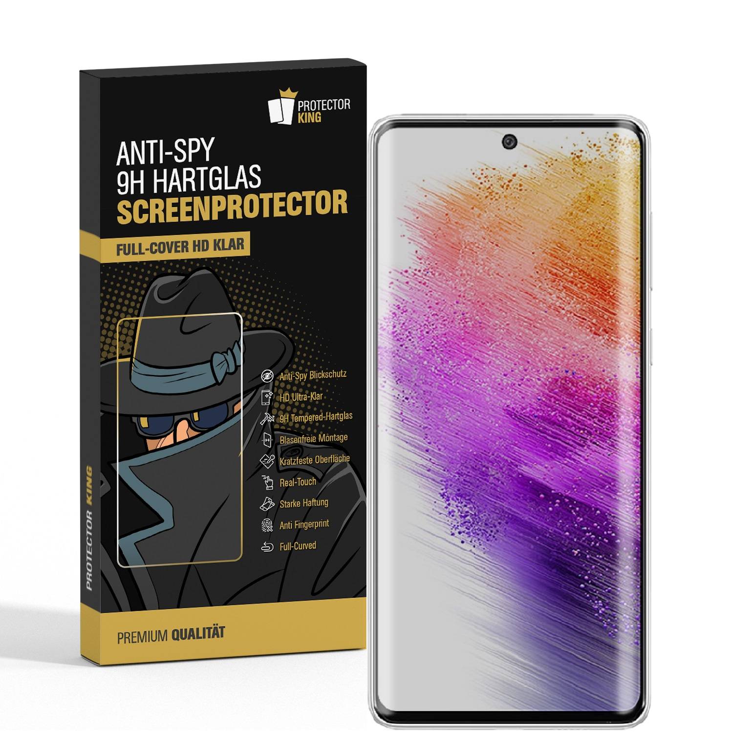 4x 9H Panzerglas für Samsung Galaxy A72 Anti-Spy Privacy Blickschutz echtes Tempered Panzerglas Panzerfolie Displayschutz Schutzfolie Schutzglas