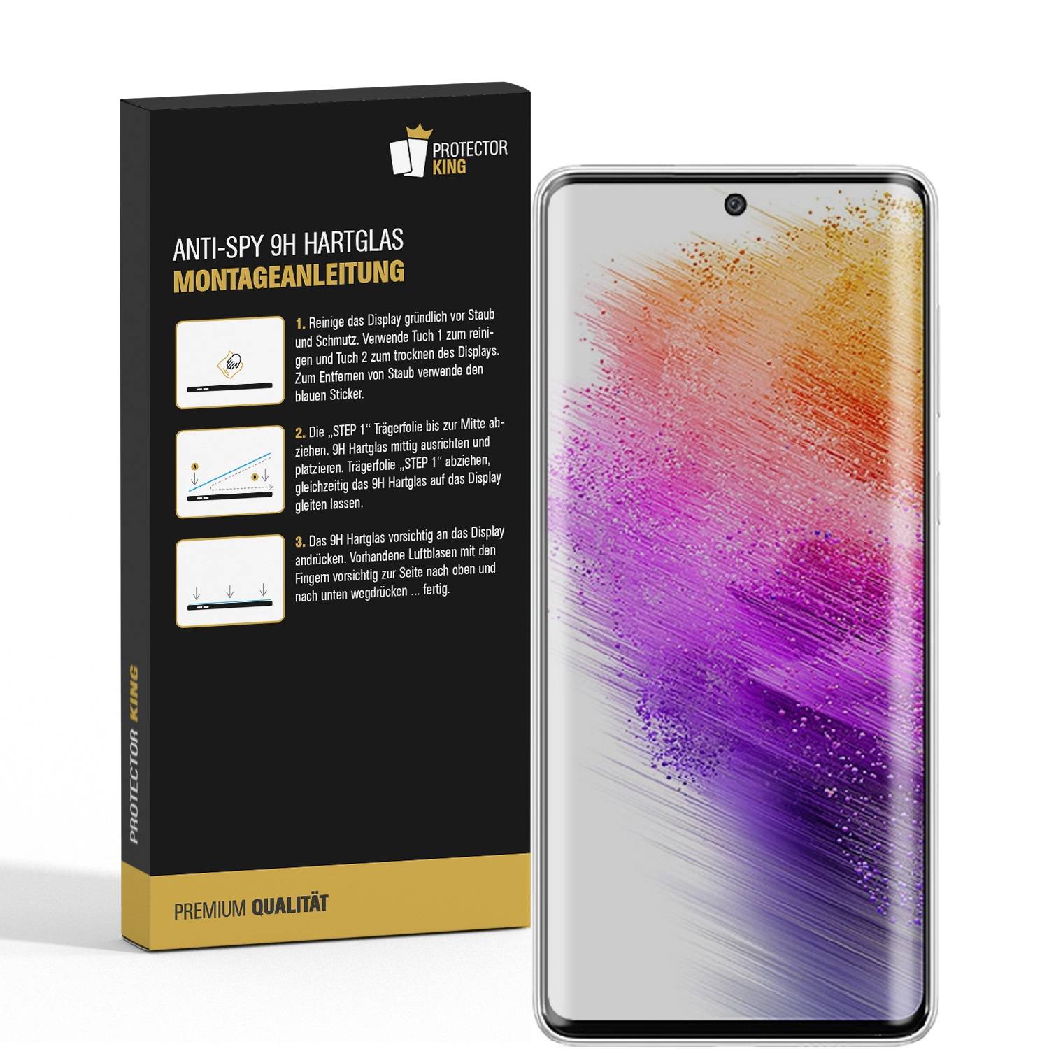 5x 9H Panzerglas für Samsung Galaxy A71 Anti-Spy Privacy Blickschutz echtes Tempered Panzerglas Panzerfolie Displayschutz Schutzfolie Schutzglas