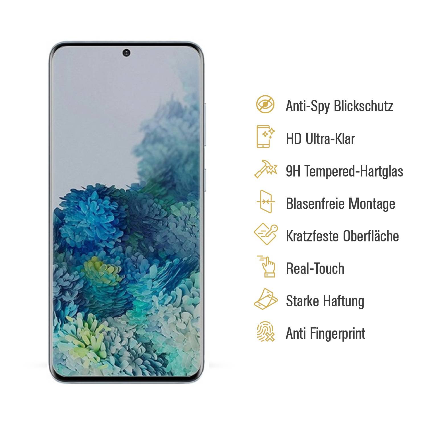 Kopie von 4x Blickschutz 9H Panzerhartglas für Samsung Galaxy S20 FE Anti-Spion Displayschutz Panzerfolie Schutzfolie echtes Tempered Panzerglas