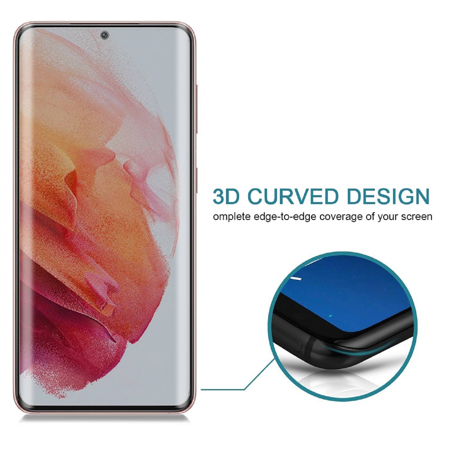 4x Blickschutz 9H Panzerglas für Samsung Galaxy S21 Ultra FULL CURVED ANTI-SPY PRIVACY Displayschutz Schutzglas Panzerfolie Schutzfolie echtes