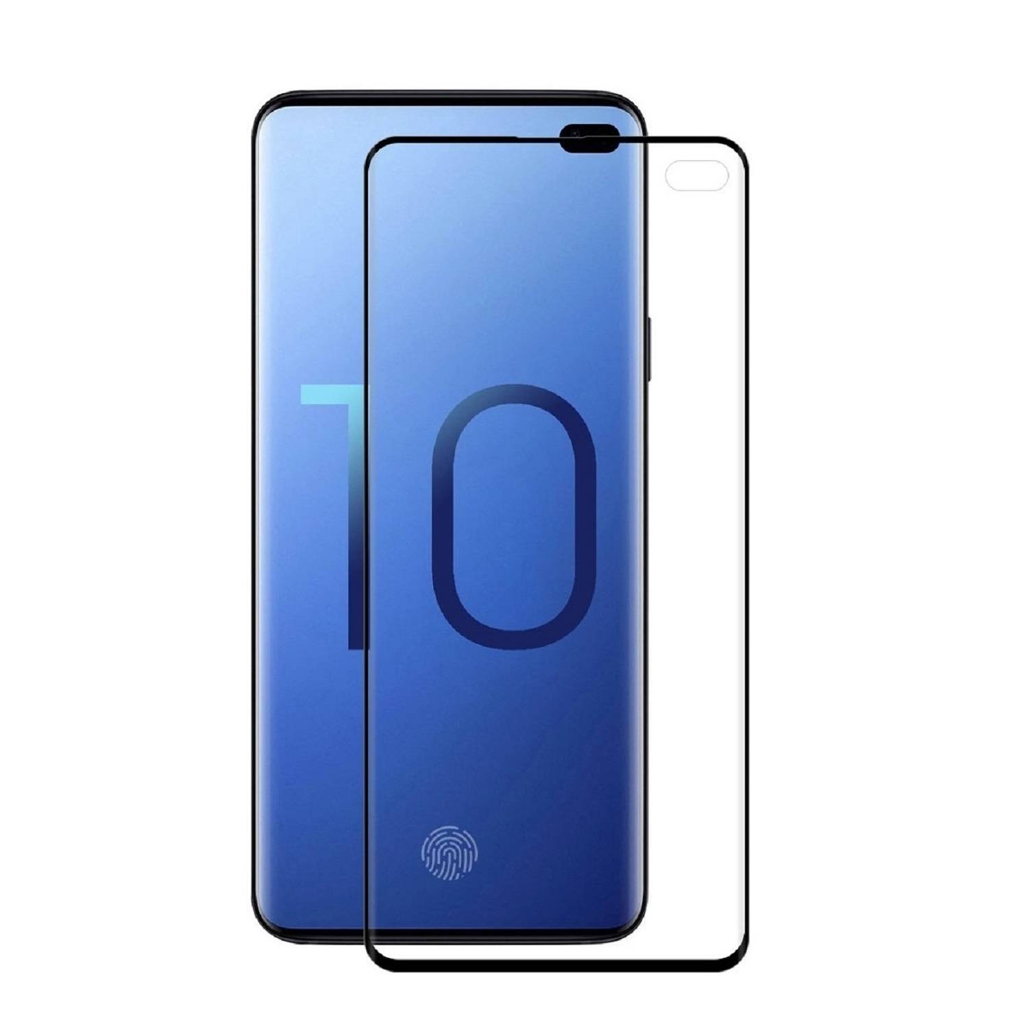 1x 9D Keramik-Glass für Samsung Galaxy S10 Plus FULL CURVED 3D KLAR Panzerfolie Displayschutz Schutzfolie Ceramic Screen-Protector