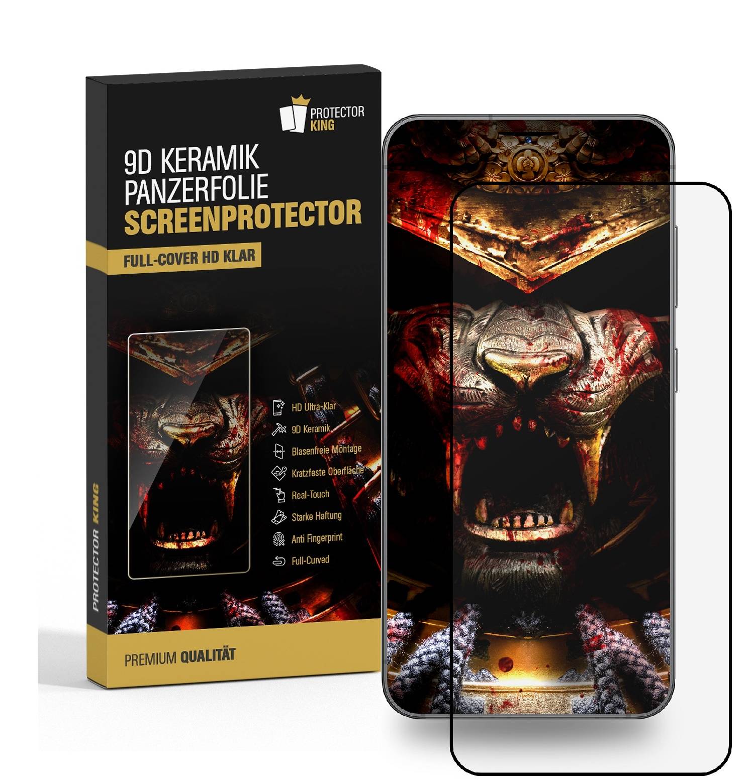 1x 9D Keramik-Glass für Samsung Galaxy A71 FULL COVER 3D KLAR Panzerfolie Displayschutz Schutzfolie Ceramic Screen-Protector