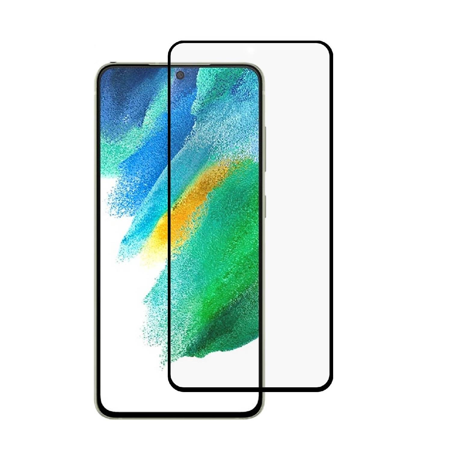 3x 9H Panzerglas für Samsung Galaxy S21 FE Full-Screen Protector HD klar Displayschutz Schutzglas Tempered Hartglas