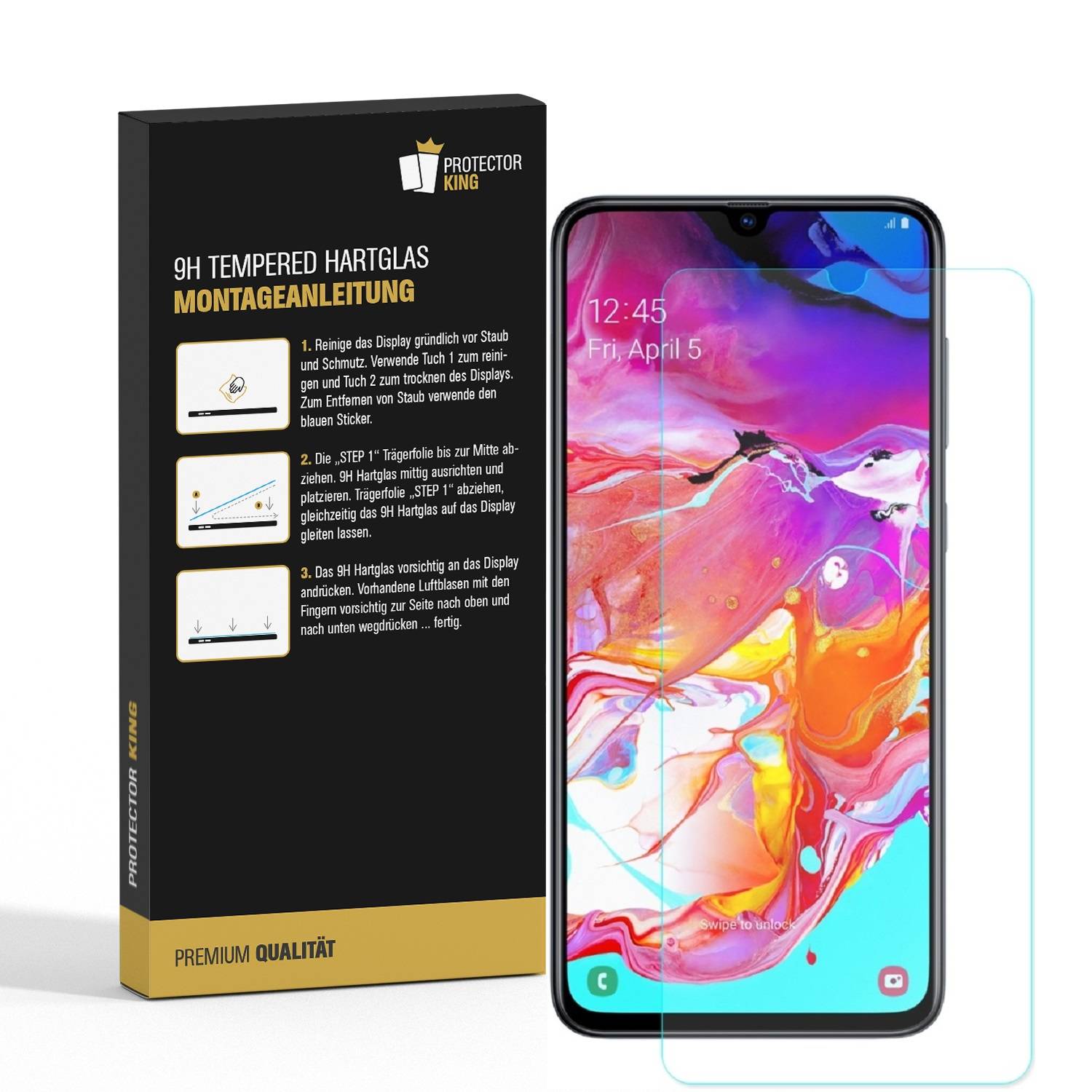 1x 9H Hartglas für Samsung Galaxy A71 Panzerfolie Displayschutz MATT Panzerglas Schutzfolie Schutzglas