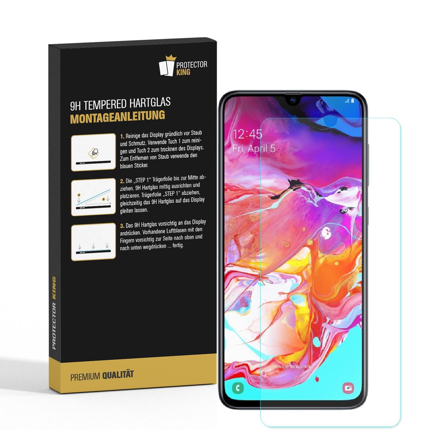 1x 9H Hartglas für Samsung Galaxy A52 Panzerfolie Displayschutz Schutzglas MATT Schutzfolie Panzerglas