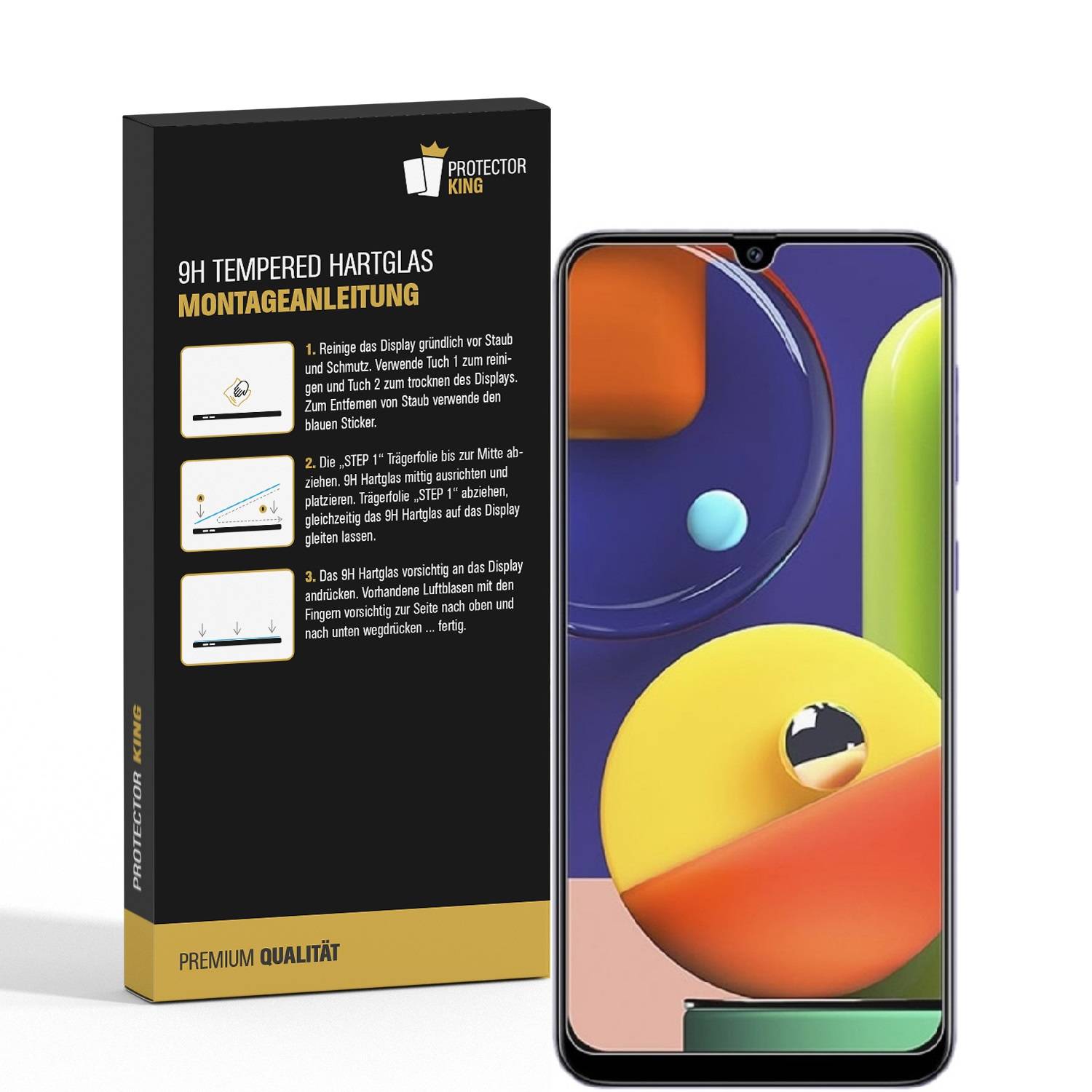 3x 9H Hartglas für Samsung Galaxy A50s Panzerfolie Displayschutz Schutzglas MATT Schutzfolie Panzerglas