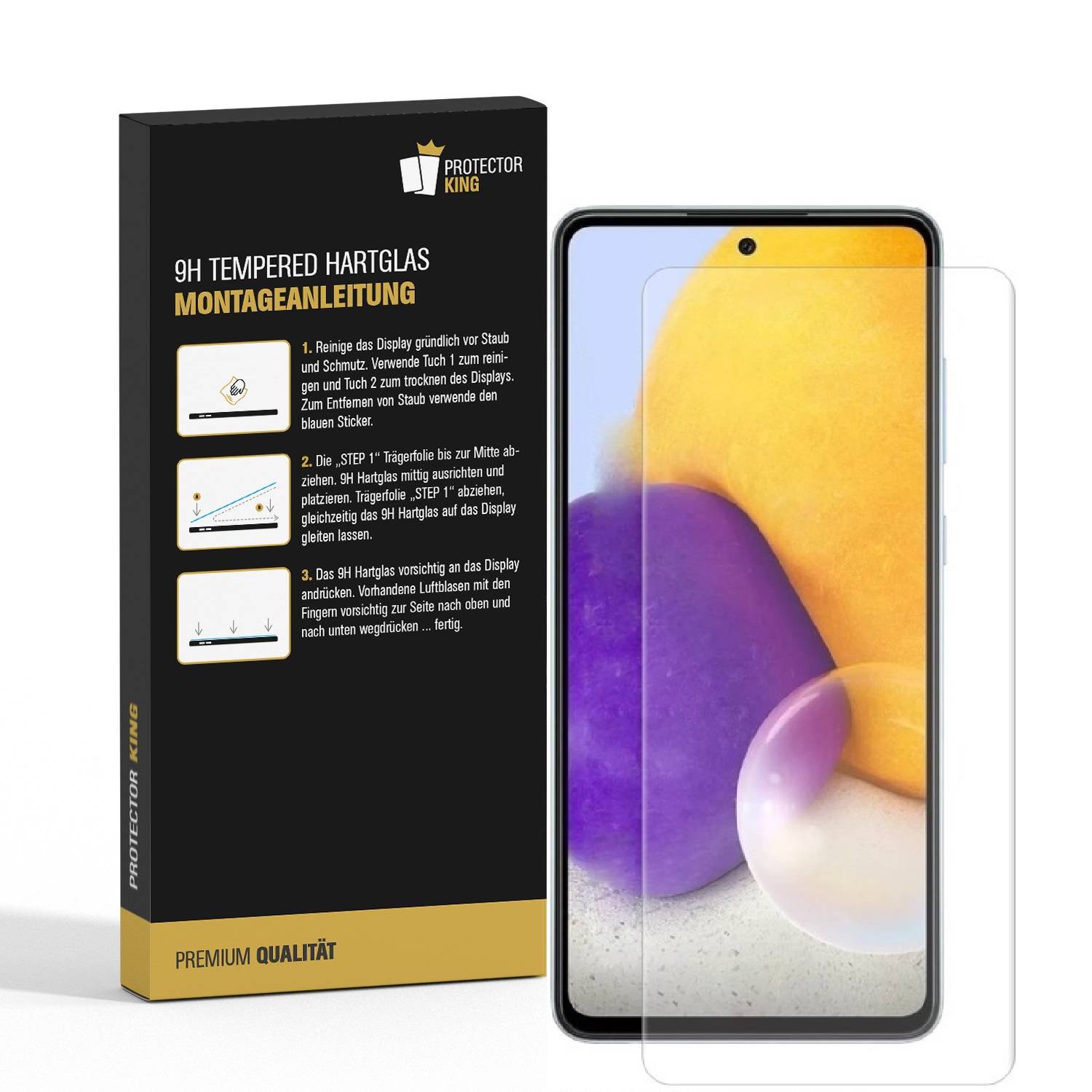 2x 9H Panzerglas für Samsung Galaxy A53 HD KLAR echtes Tempered Glass Panzerfolie Displayschutz Schutzglas Hartglas Schutzfolie Screen-Protector
