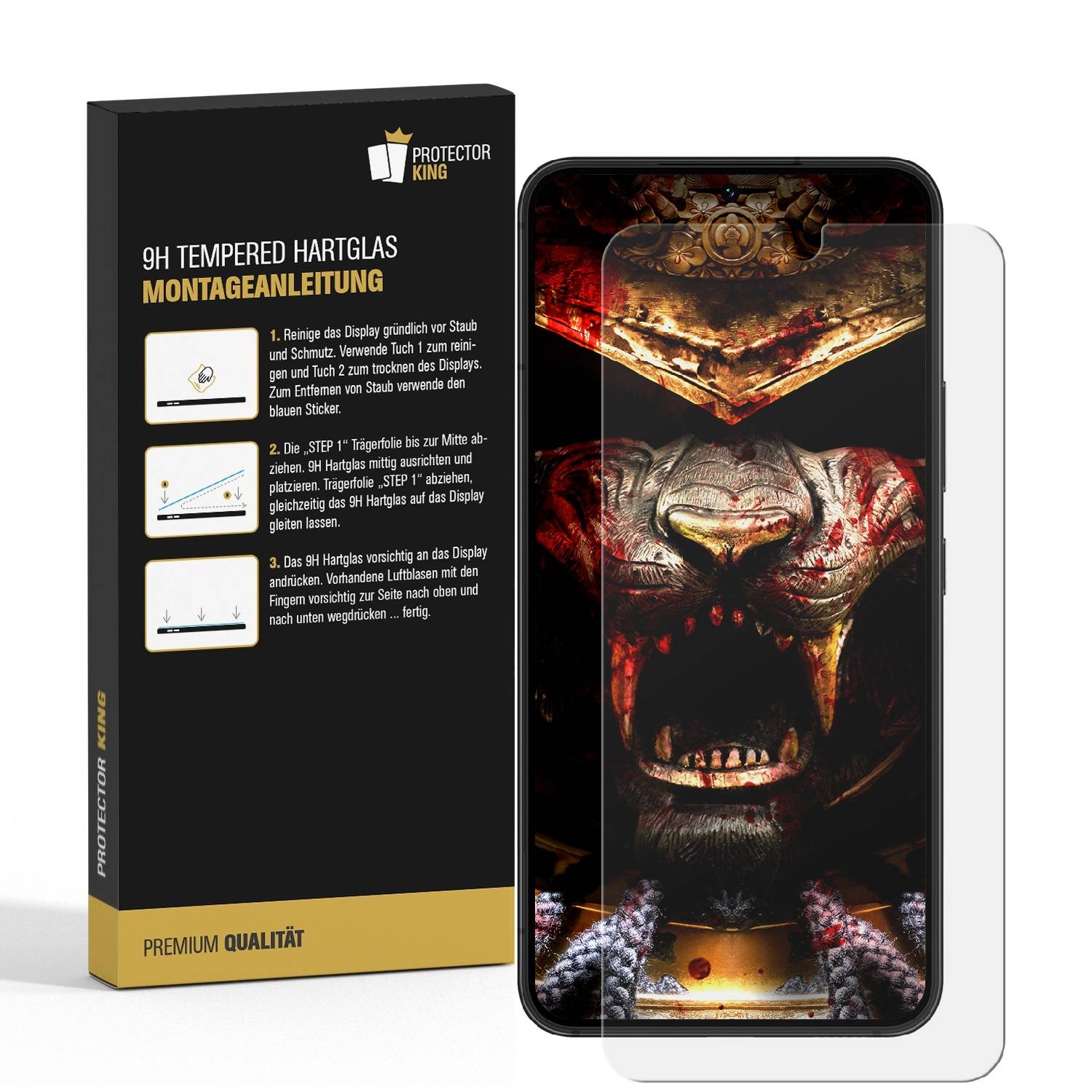 1x 9H Panzerglas für Samsung Galaxy S22 Displayschutz Schutzglas Panzerfolie Schutzfolie Hartglas Displayglas Tempered Glasfolie Sicherheitsglas