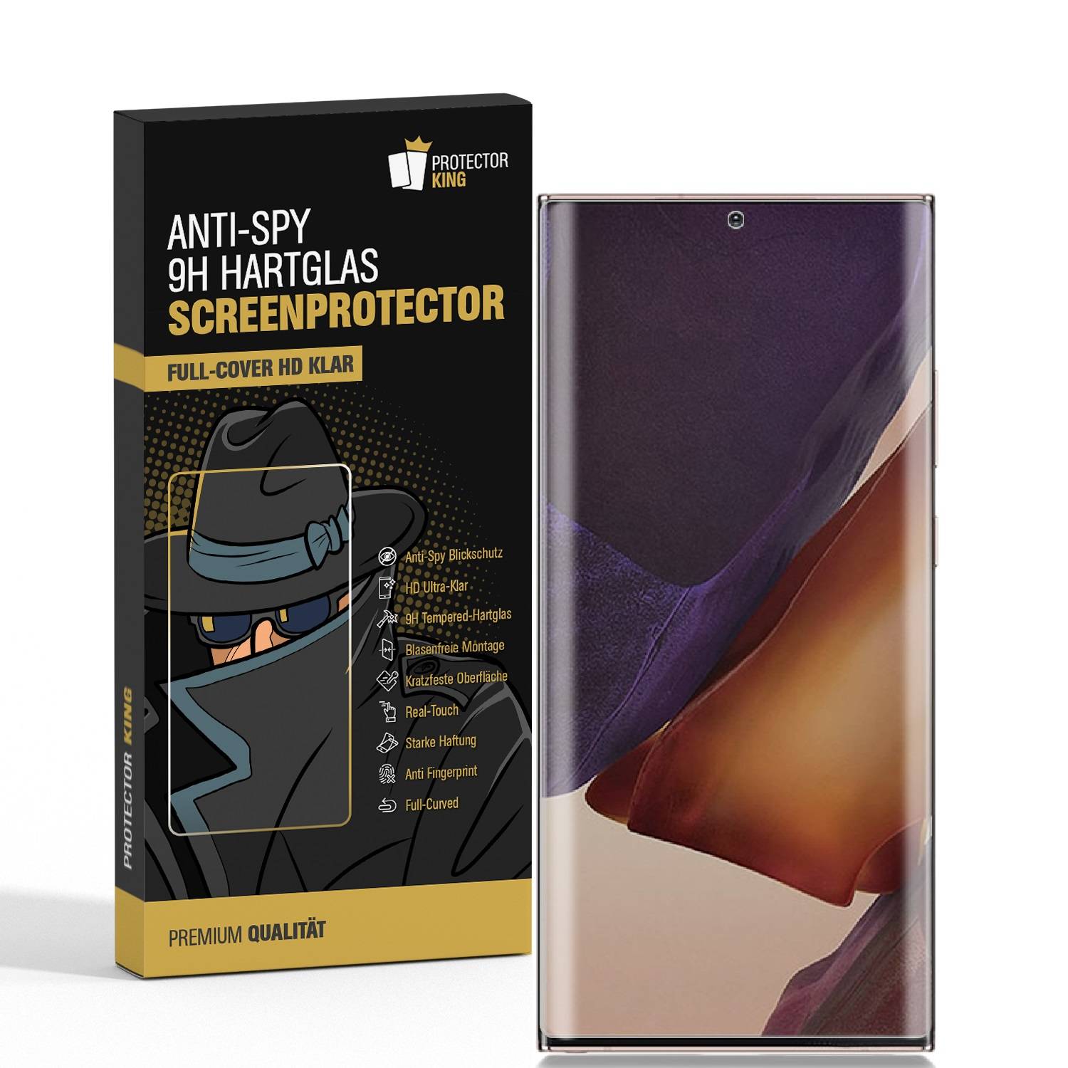 6x Blickschutz 9H Panzerhartglas für Samsung Galaxy Note 20 Ultra 5G Anti-Spion Displayschutz Panzerfolie Schutzfolie echtes Tempered Panzerglas