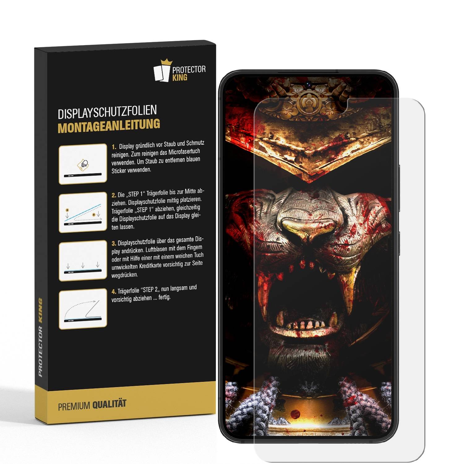 3x 9H Nano-Glass für Samsung Galaxy S22 3D KLAR Anti-Shock Anti-Bruch Anti-Stoß Anti-Schmutz Panzernanoglas Displayschutz Schutzfolie Panzerfolie Pa