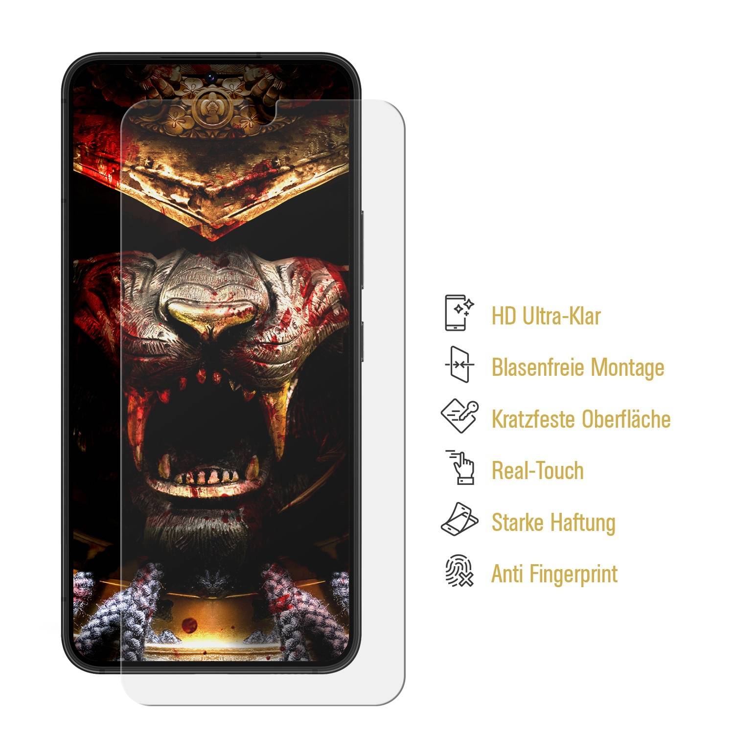 3x Hydrogel-Glass für Samsung Galaxy S23 FE Selbstheilend für Micro Kratzer 3D KLAR Panzerfolie Displayschutz Schutzfolie Screen-Protector