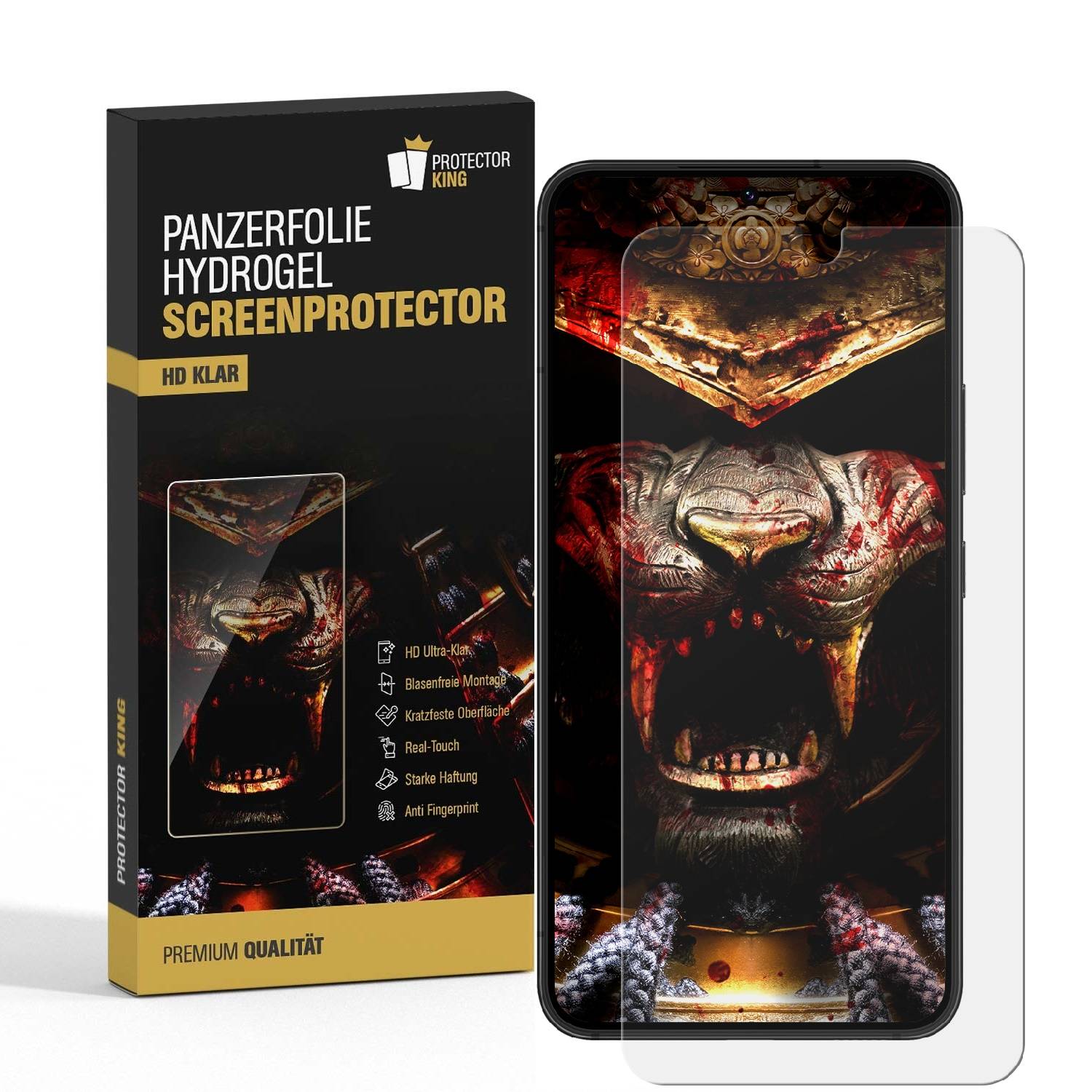 2x Hydrogel-Glass für Samsung Galaxy S23 Plus Selbstheilend für Micro Kratzer 3D KLAR Panzerfolie Displayschutz Schutzfolie Screen-Protector
