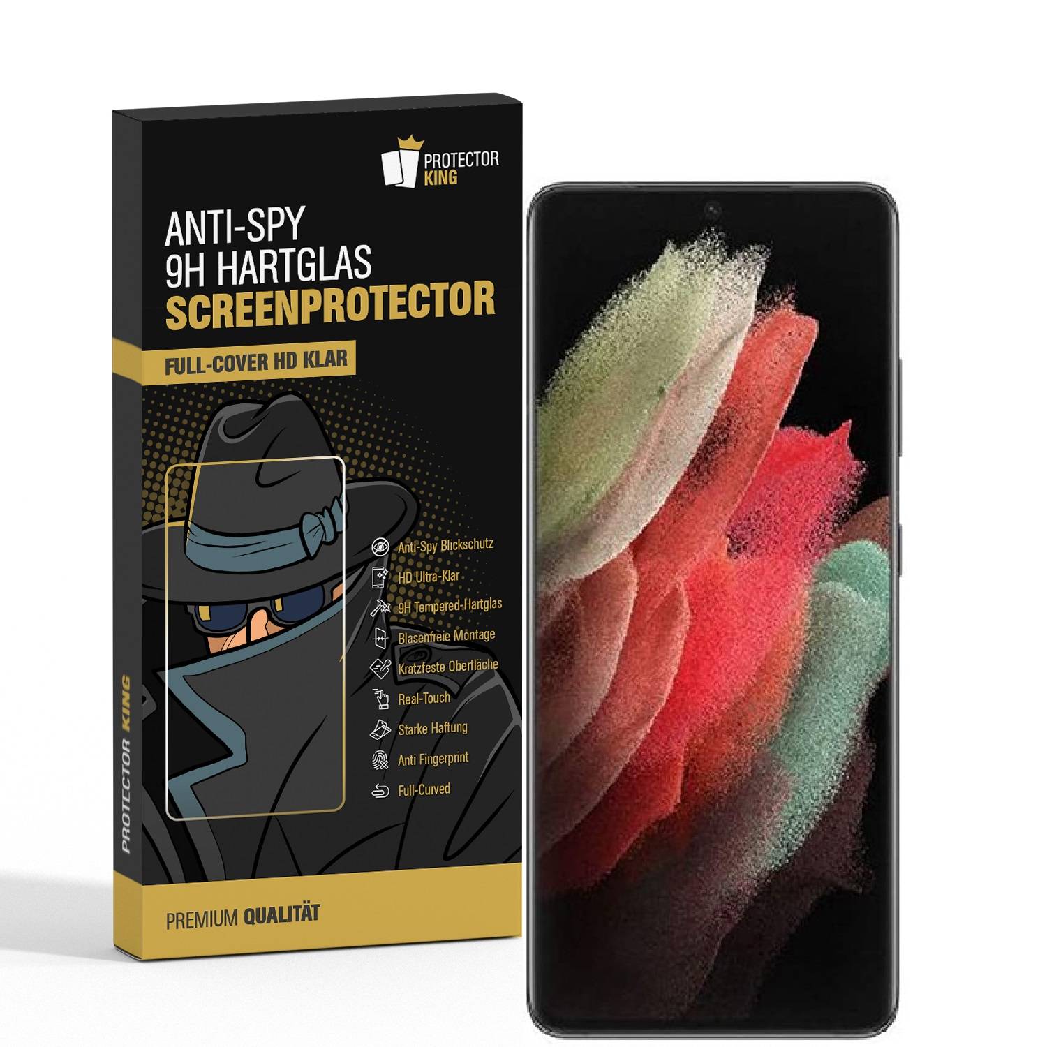 1x Blickschutz 9H Panzerglas für Samsung Galaxy S23 Anti-Spy Privacy Displayschutz Panzerfolie Schutzfolie echtes Tempered Glass Schutzglas