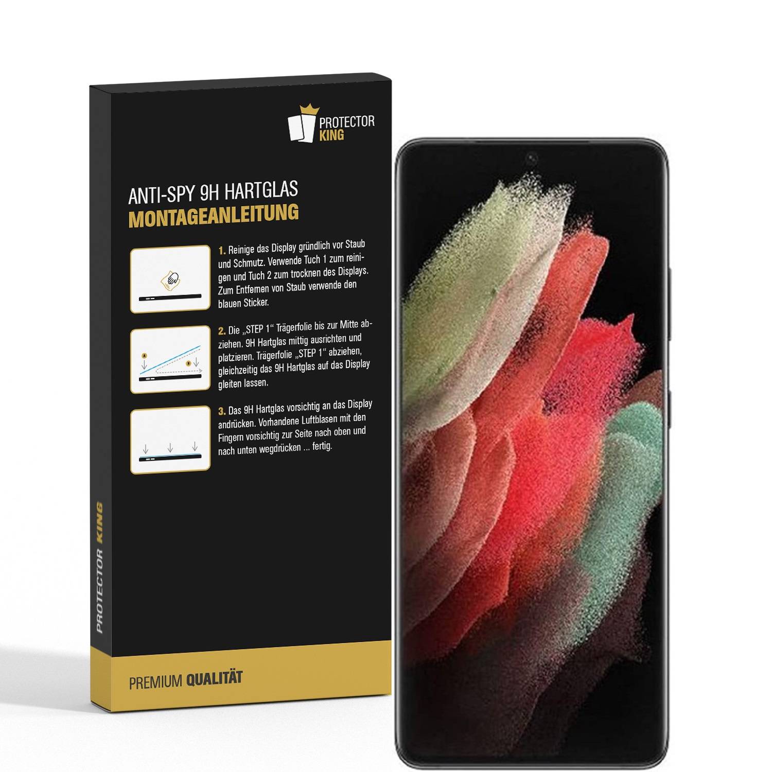 1x Blickschutz 9H Panzerglas für Samsung Galaxy S23 Anti-Spy Privacy Displayschutz Panzerfolie Schutzfolie echtes Tempered Glass Schutzglas