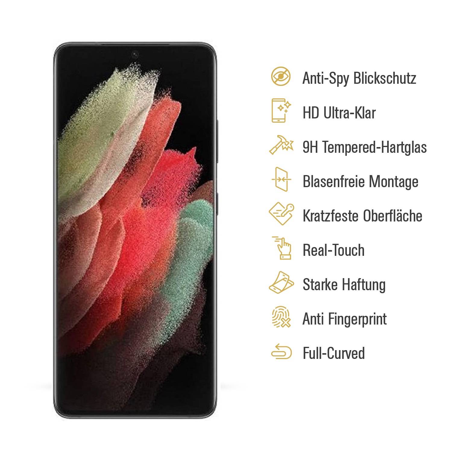 Kopie von 5x 9H Panzerglas für Samsung Galaxy S22 Plus ANTI-SPY Privacy Displayschutz Panzerfolie Schutzfolie Hartglas Schutzglas Displayglas