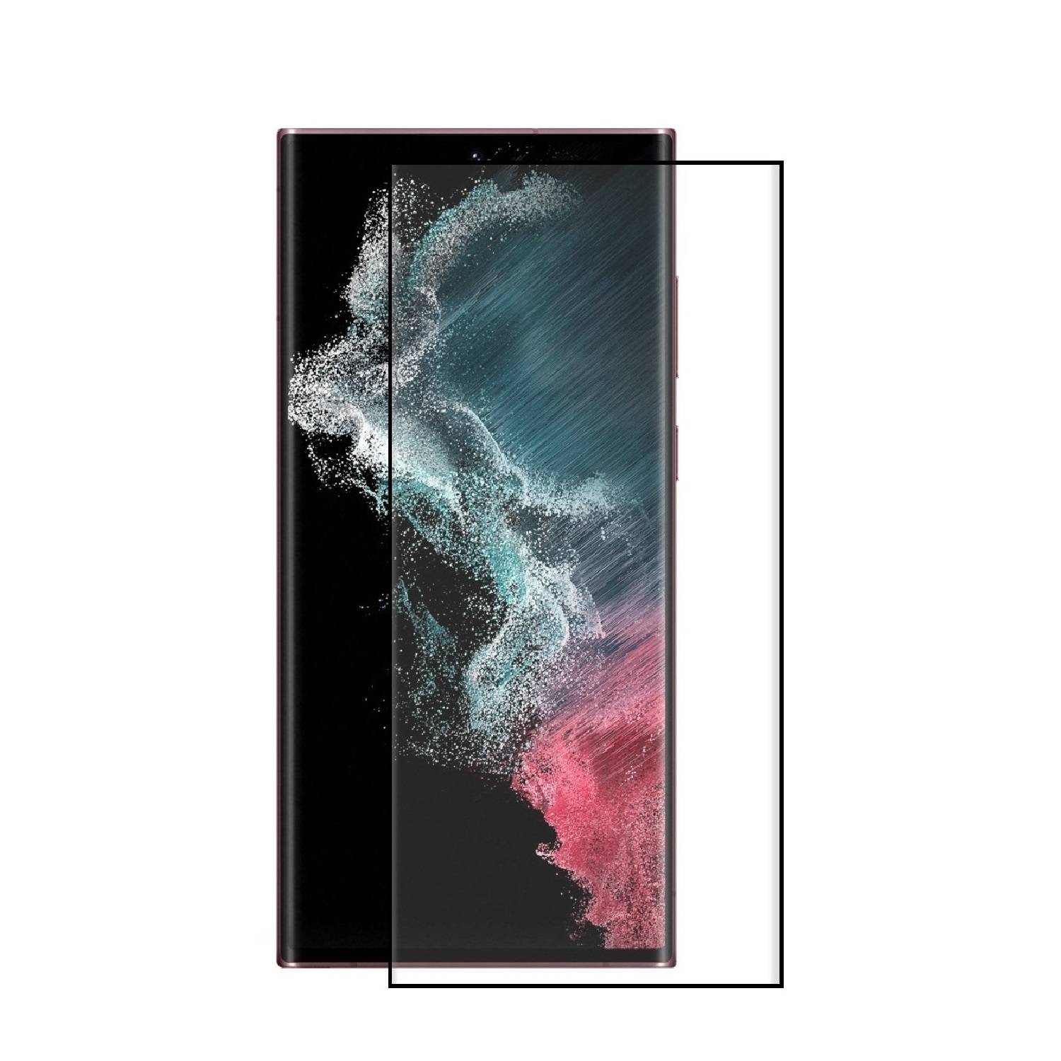 4x 9D Keramik-Glass für Samsung Galaxy S22 Ultra FULL COVER 3D KLAR Panzerfolie Displayschutz Schutzfolie Ceramic Screen-Protector