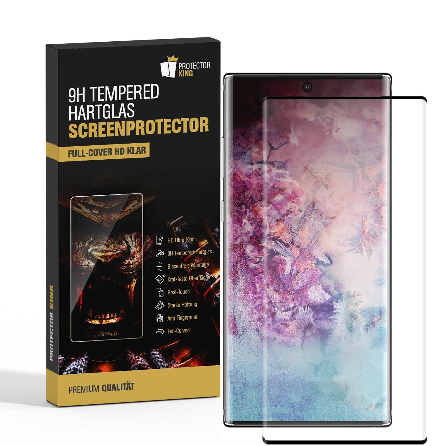 4x 9H Panzerglas für Samsung Galaxy Note 10 FULL CURVED HD KLAR Panzerfolie Displayschutz Schutzglas Schutzfolie echtes Tempered Glass
