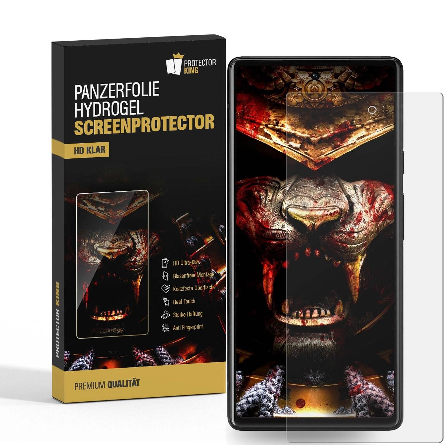 4x Hydrogel-Glass für Google Pixel 7 Pro Selbstheilend für Micro Kratzer 3D KLAR Panzerfolie Displayschutz Schutzfolie Screen-Protector