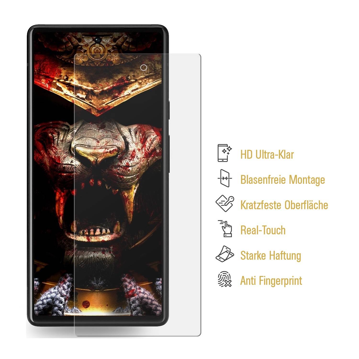 2x Hydrogel-Glass für Google Pixel 7 Pro Selbstheilend für Micro Kratzer 3D KLAR Panzerfolie Displayschutz Schutzfolie Screen-Protector