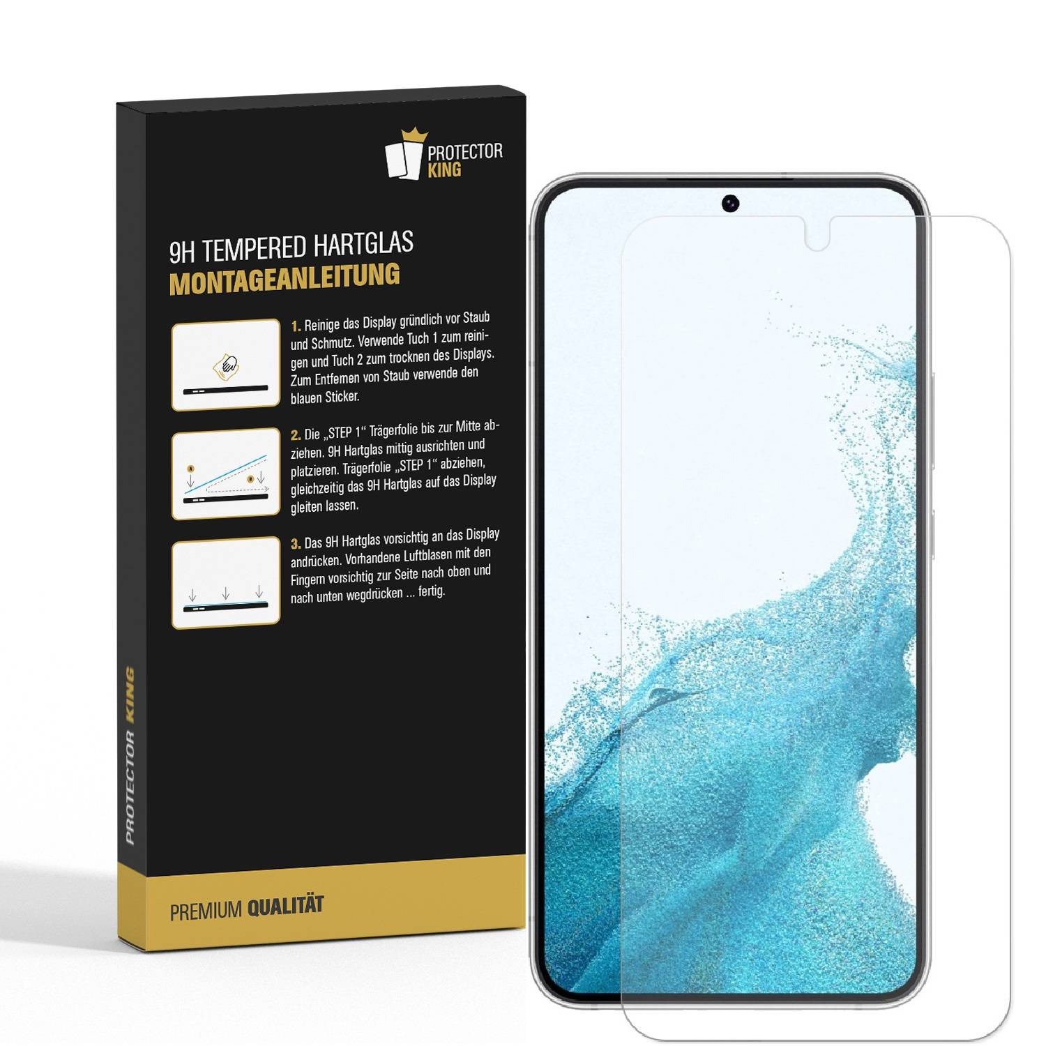 6x 9H Panzerglas für Samsung Galaxy S23 Plus Displayschutz Schutzglas Hartglas Schutzfolie Panzerfolie KLAR Tempered echtes Displayglas Glasfolie