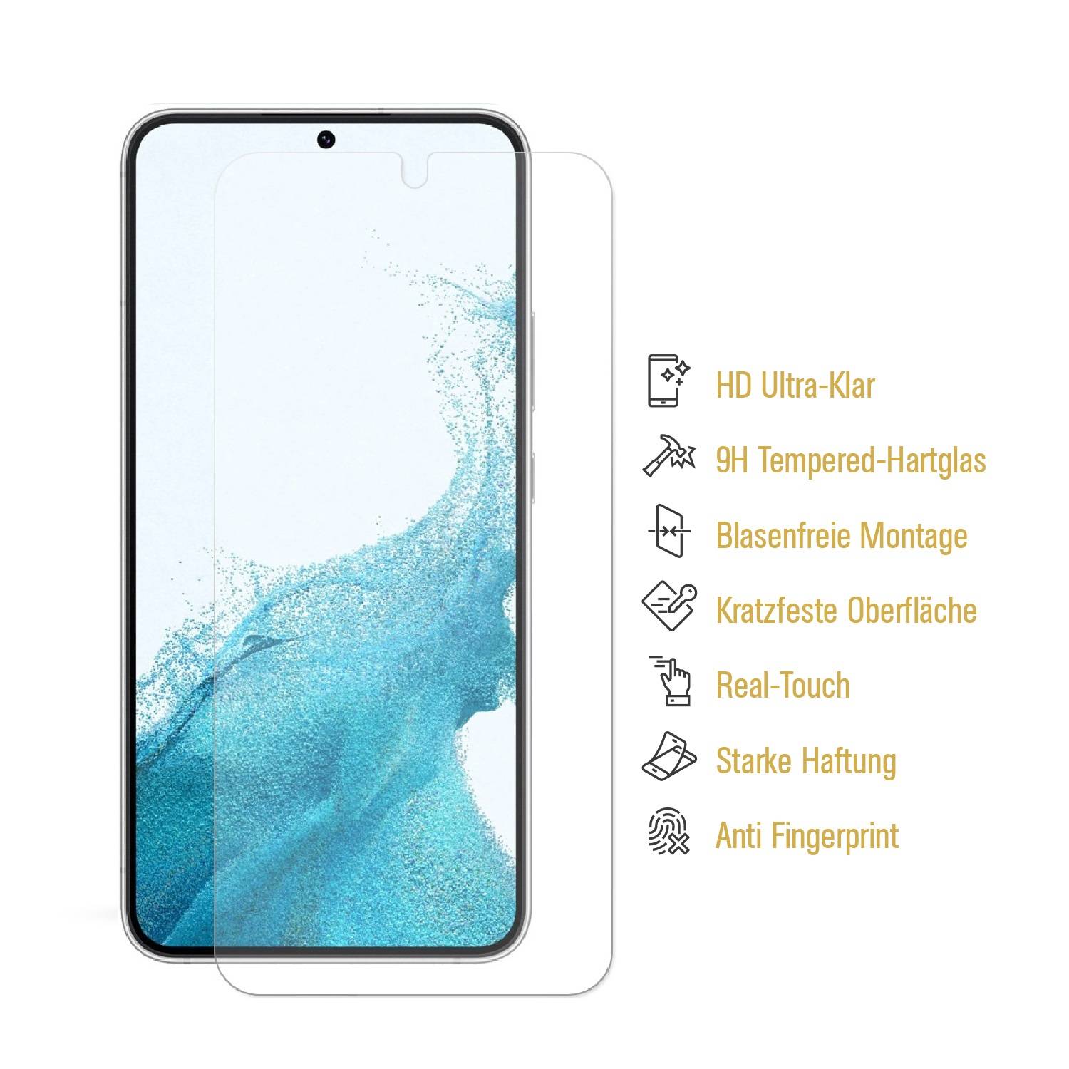 6x 9H Panzerglas für Samsung Galaxy S23 Plus Displayschutz Schutzglas Hartglas Schutzfolie Panzerfolie KLAR Tempered echtes Displayglas Glasfolie