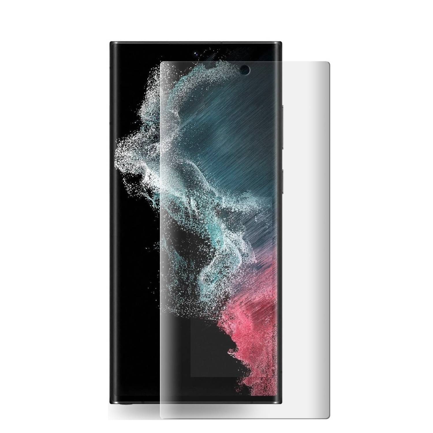1x Hydrogel-Glass für Samsung Galaxy S23 Ultra Selbstheilend für Micro Kratzer 3D KLAR Panzerfolie Displayschutz Schutzfolie Screen-Protector