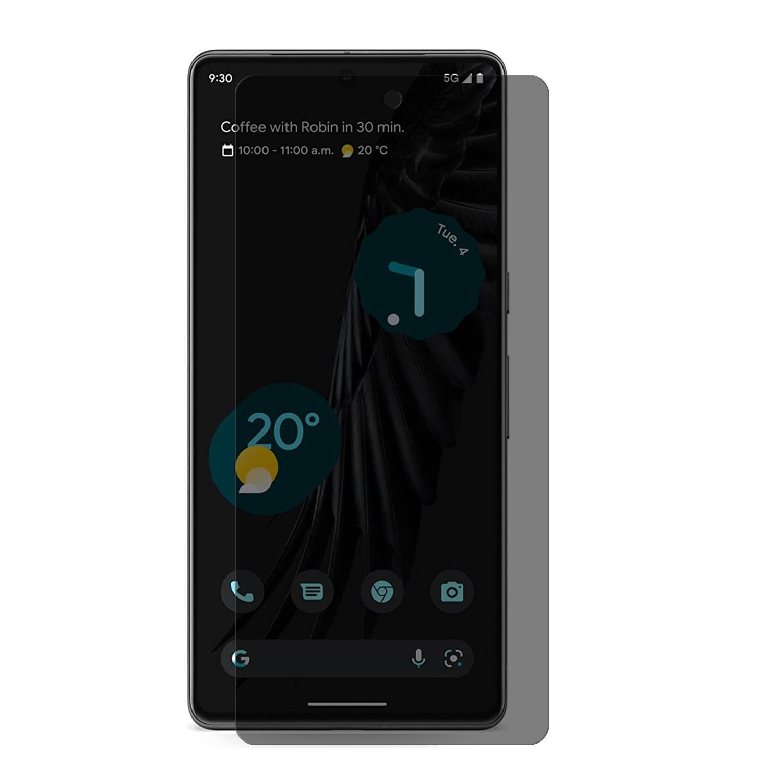 1x Blickschutz 9H Panzerglas für Google Pixel 7 Pro Full-Screen Protector Anti-Spy Sichtschutz Schutzglas Schutzfolie Tempered Hartglas