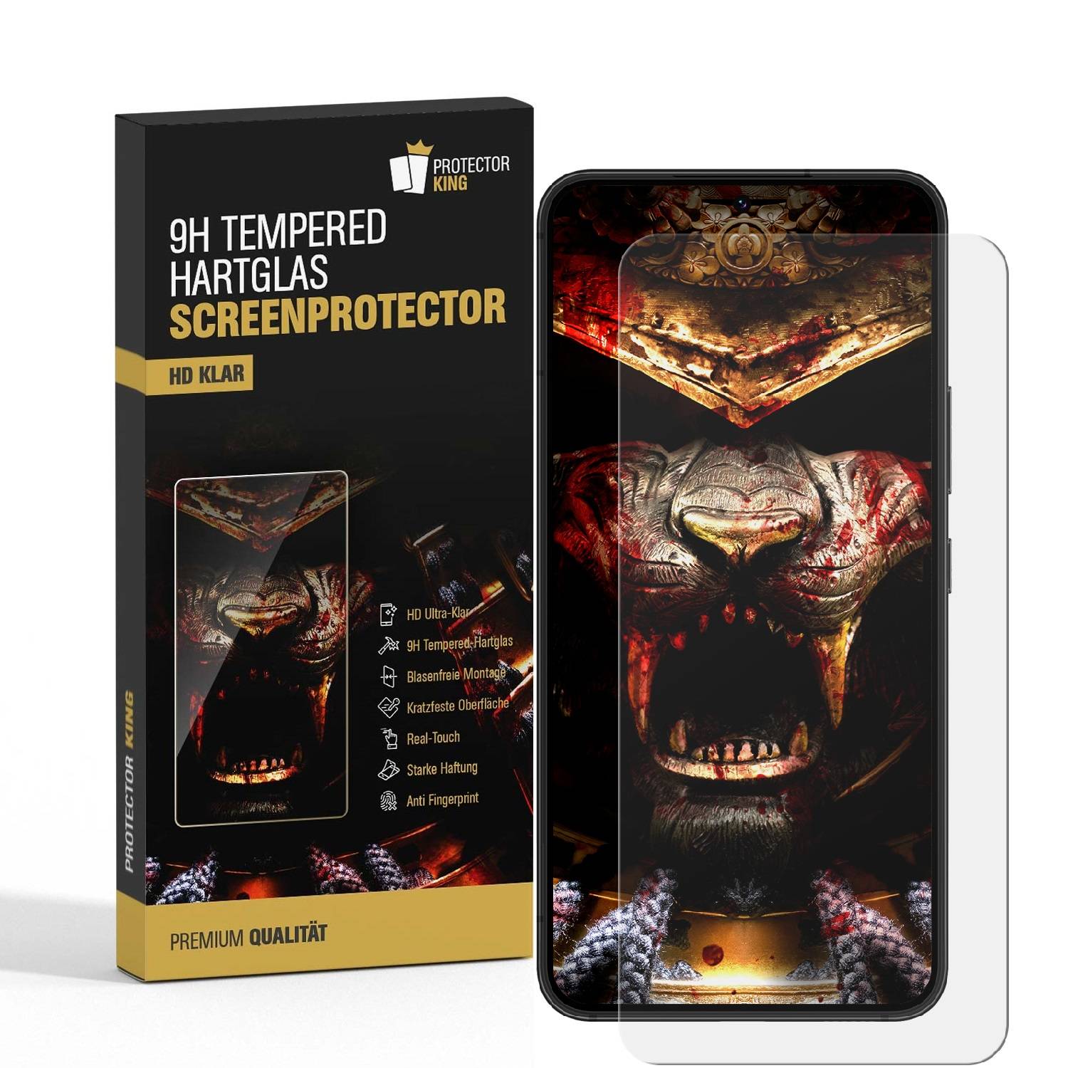 3x 9H Panzerglas für Samsung Galaxy S24 FE 3D KLAR echtes Tempered Glass Panzerfolie Displayschutz Schutzglas Schutzfolie Screen-Protector