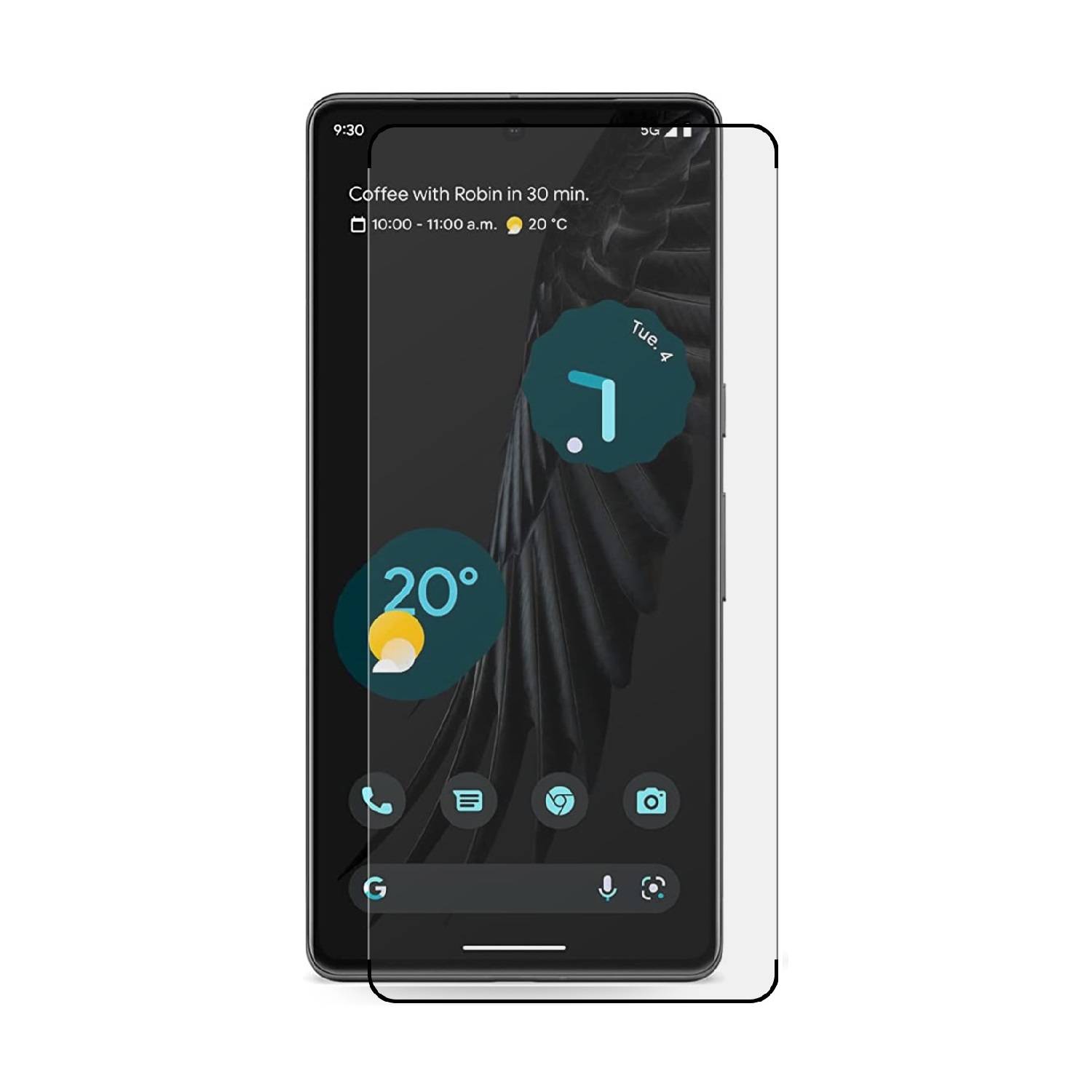 1x 9D Keramik-Glass für Google Pixel 7 Pro FULL COVER 3D KLAR Panzerfolie Displayschutz Schutzfolie Ceramic Screen-Protector