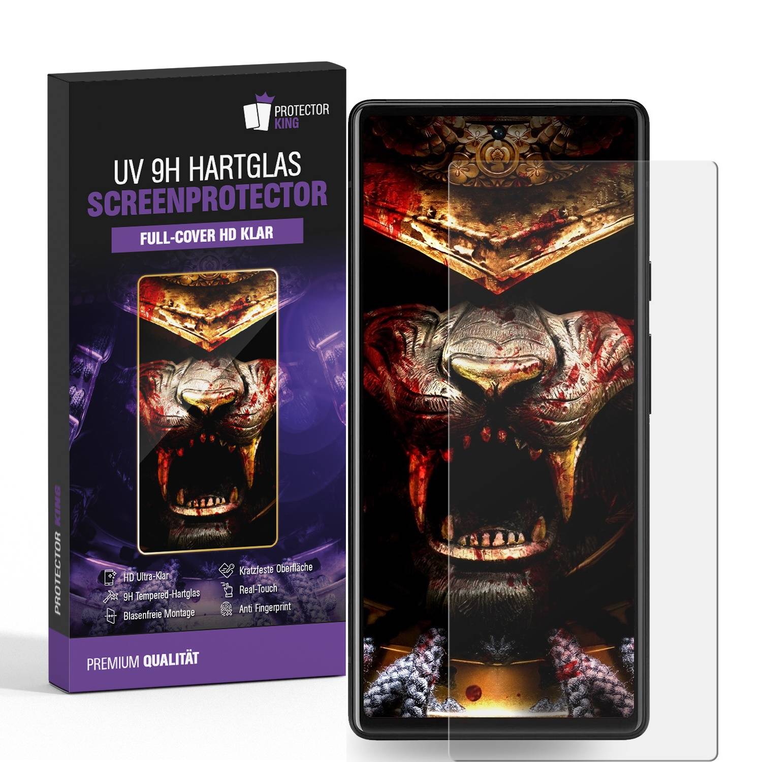 5x 9H Panzerglas für Google Pixel 7 Pro Full-Screen HD klar UV-Liquid Tempered Displayschutz Schutzglas Screen-Protector