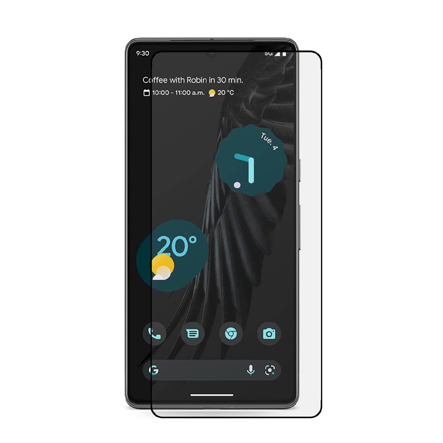 2x 9D Keramik-Glass für Google Pixel 7 3D KLAR Panzerfolie Displayschutz Schutzfolie Ceramic Screen-Protector