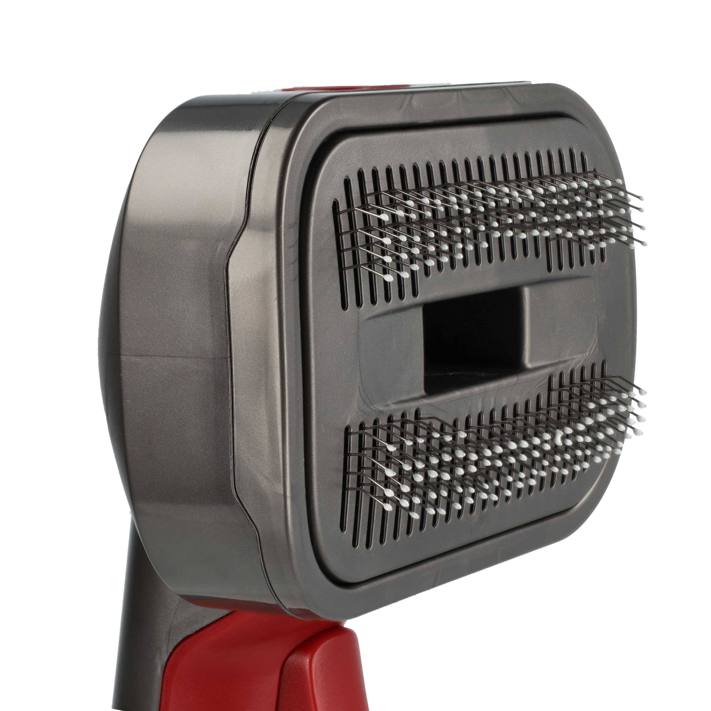 vhbw 2-in-1 Tierhaar-Bürste kompatibel mit Dyson V15s, V7 Animal, V7 Absolute Staubsauger - Selbstreinigend, Inkl. Anschluss-Adapter