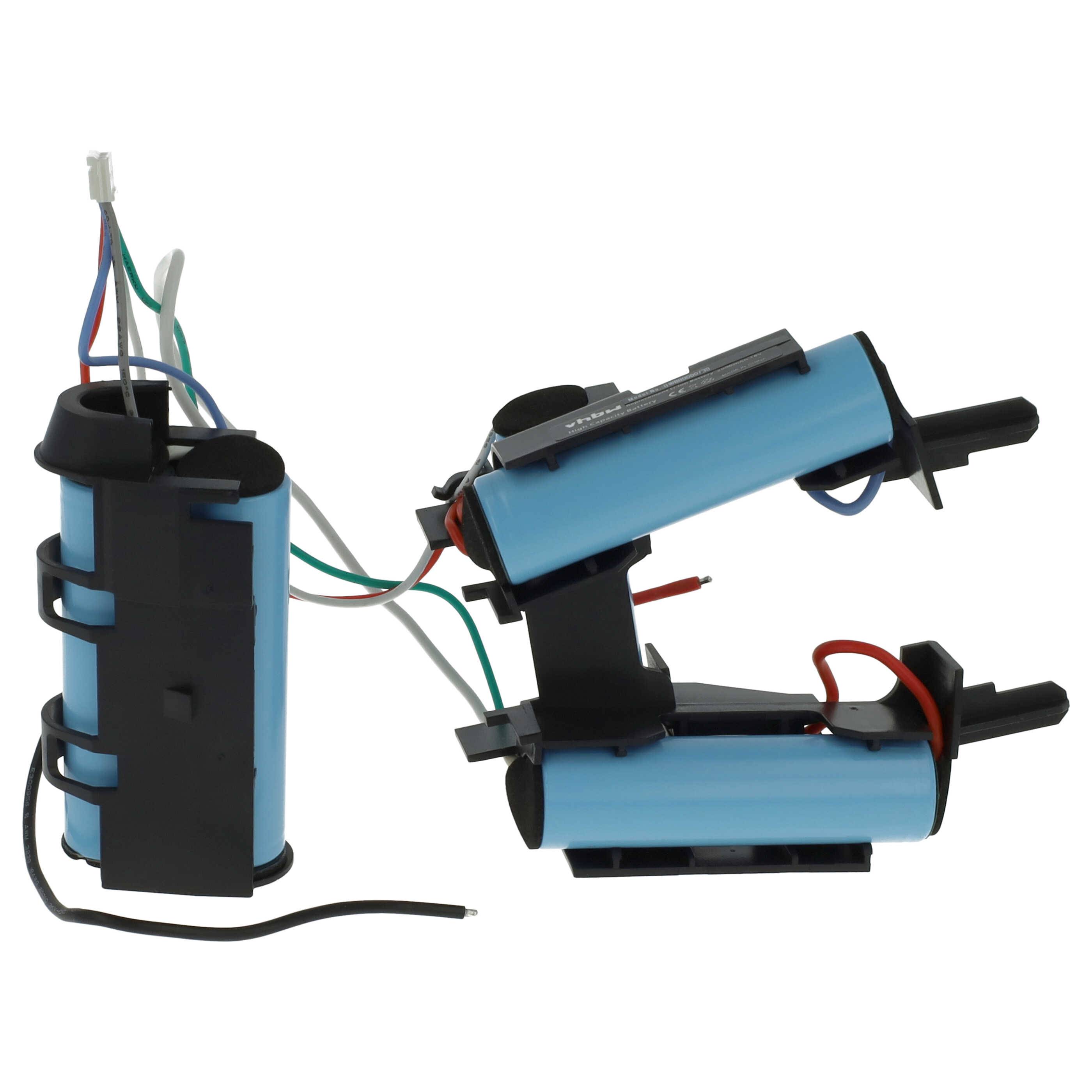 vhbw Akku kompatibel mit Electrolux ERGO 13 90027374500, ERGO 13 90027374501 Staubsauger Schwarz Blau (2000 mAh, 18 V, Li-Ion)