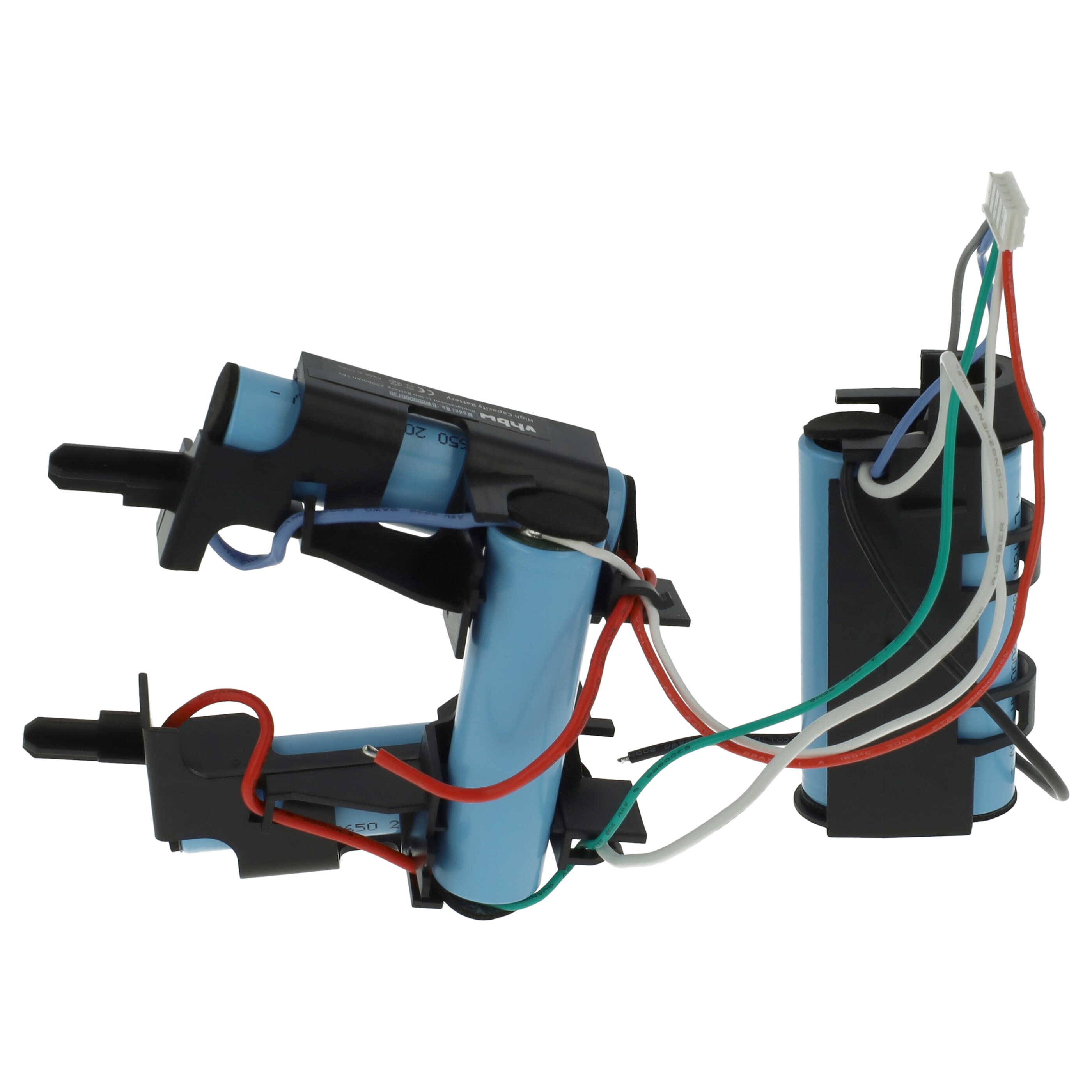 vhbw Akku kompatibel mit AEG AG3013, AG3015SW, AG3211, AG3212, AG3213, AG3011, AG3014G, AG3012 Staubsauger Schwarz Blau (2000 mAh, 18 V, Li-Ion)
